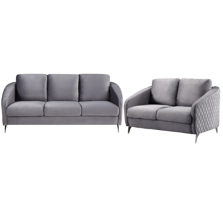Sofia - Velvet Fabric Living Room Set - Best Buy Furniture