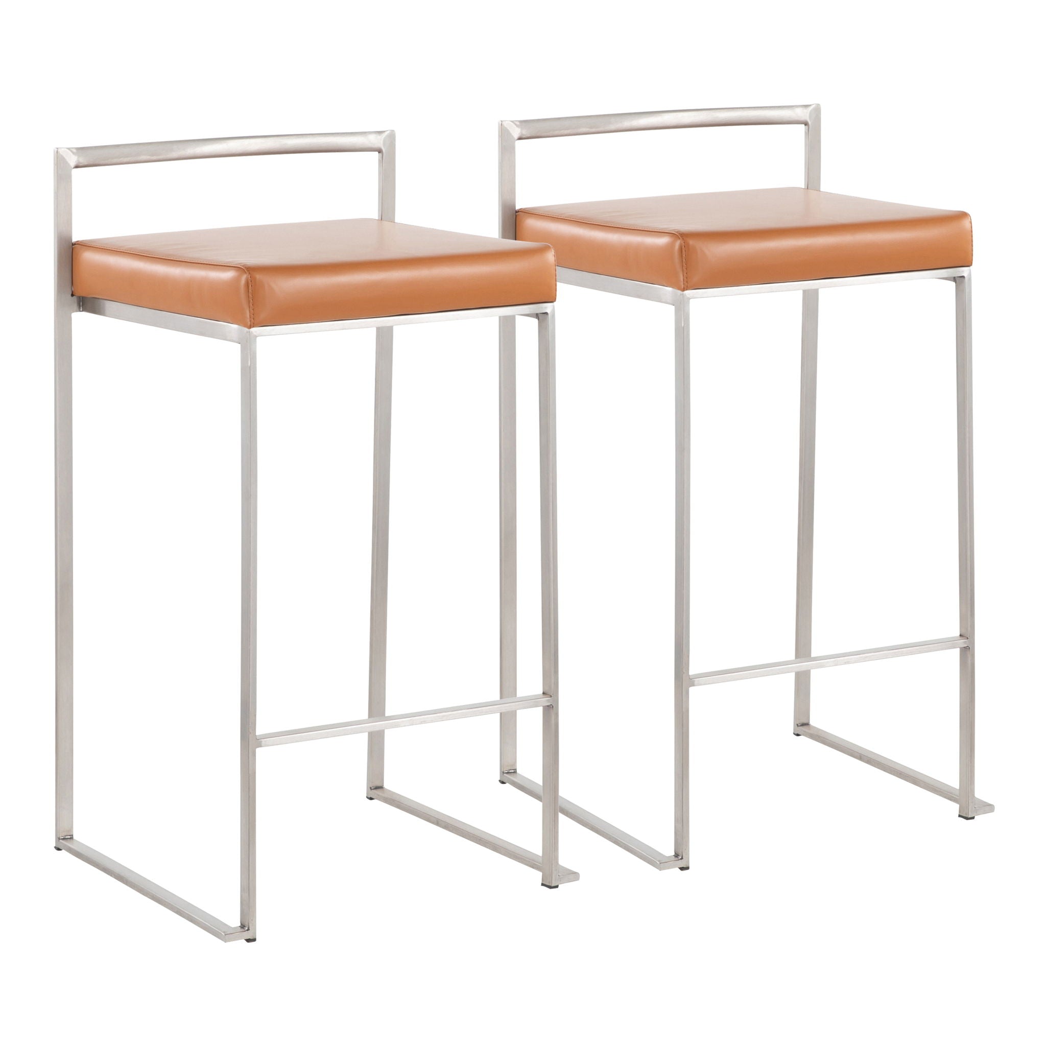 Fuji - Contemporary Elegant Stackable Counter Stool Set - Best Buy Furniture