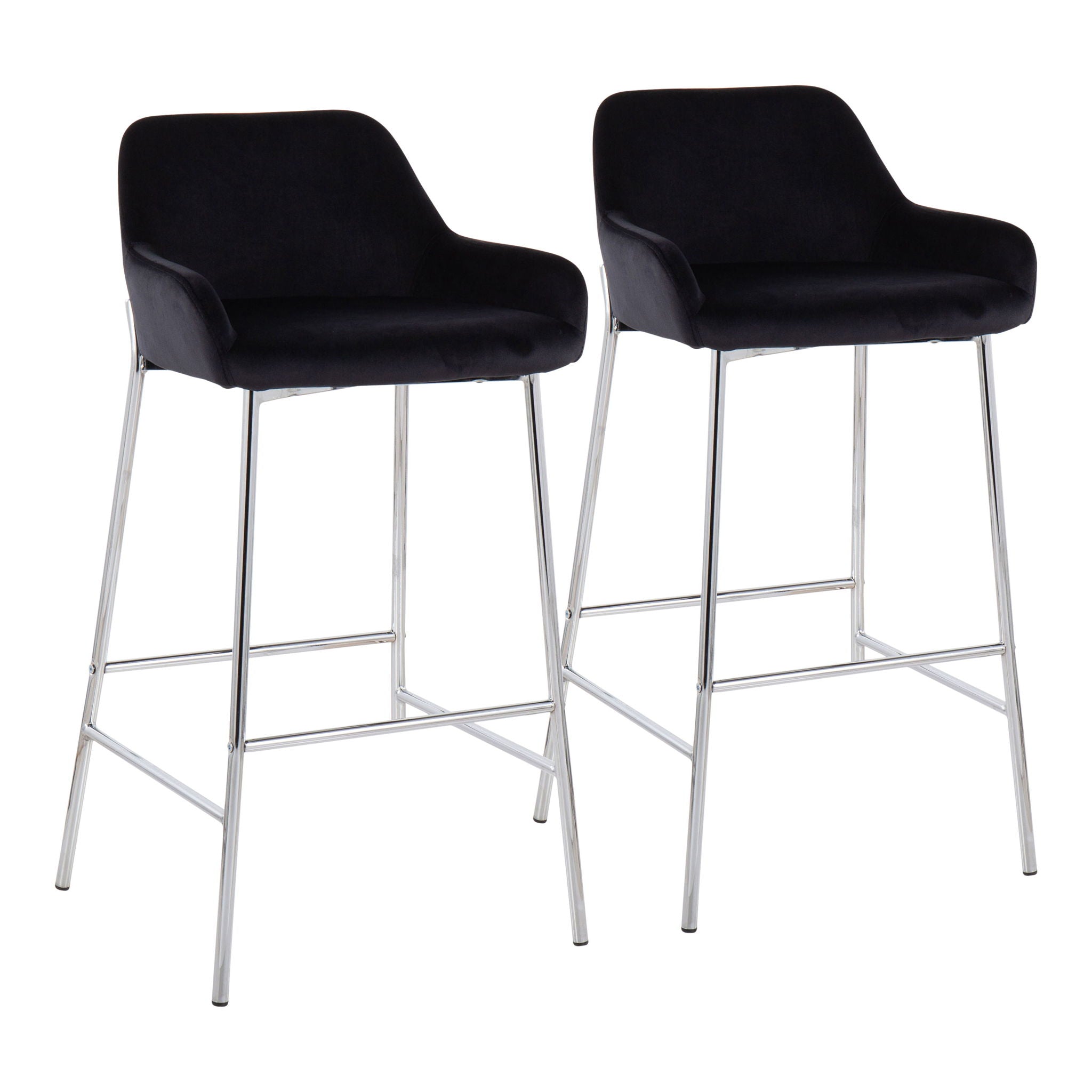Daniella - Contemporary Fixed Height Bar Stool (Set of 2) - Best Buy Furniture