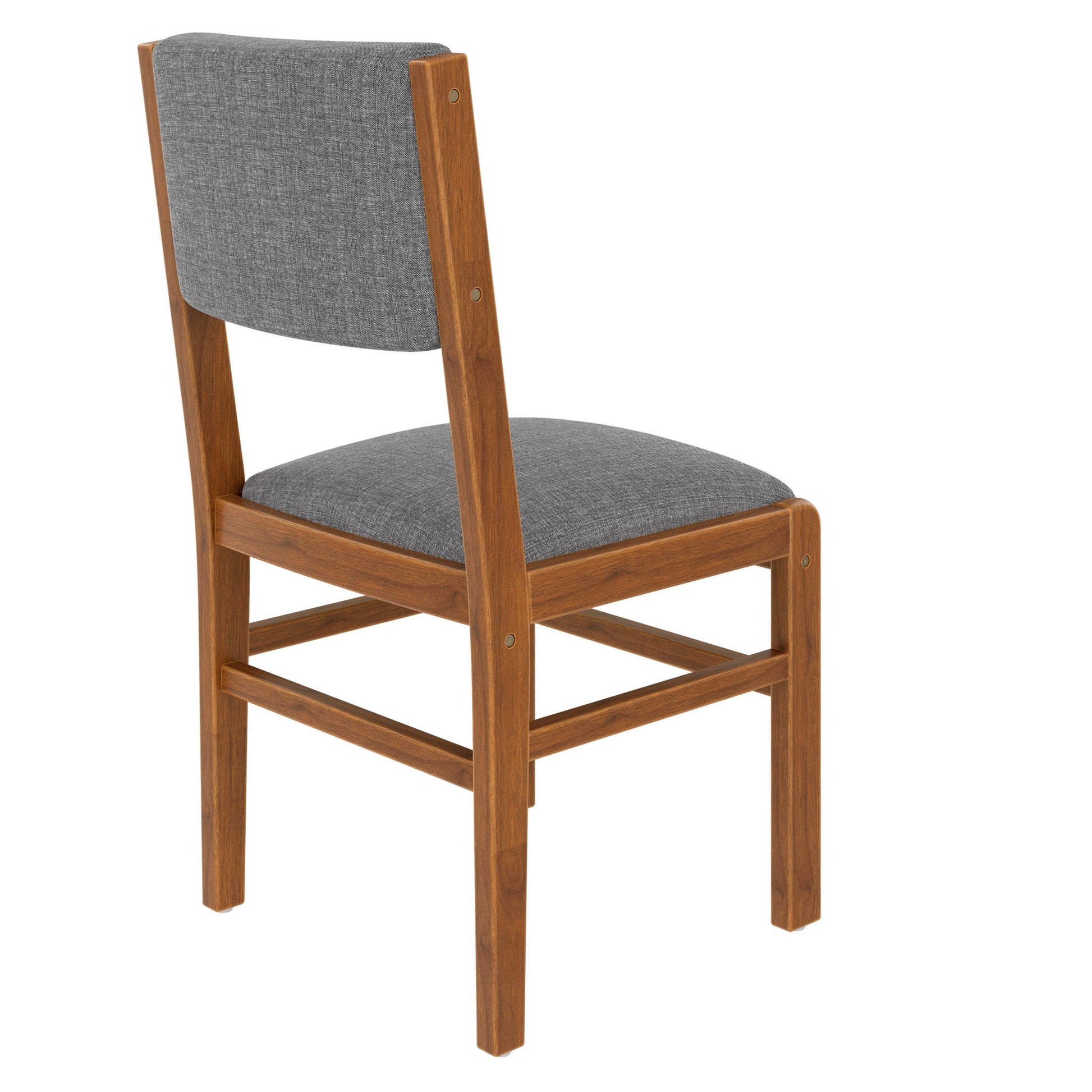 5 Pieces Rectangle Wooden Dining Table Set, Mid Century Modern Kitchen Table And 4 Upholstered Chairs For Home, Saving Space - Brown / Gray - Best Buy Furniture