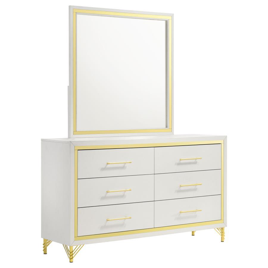 Lucia - 6-Drawer Dresser - Best Buy Furniture