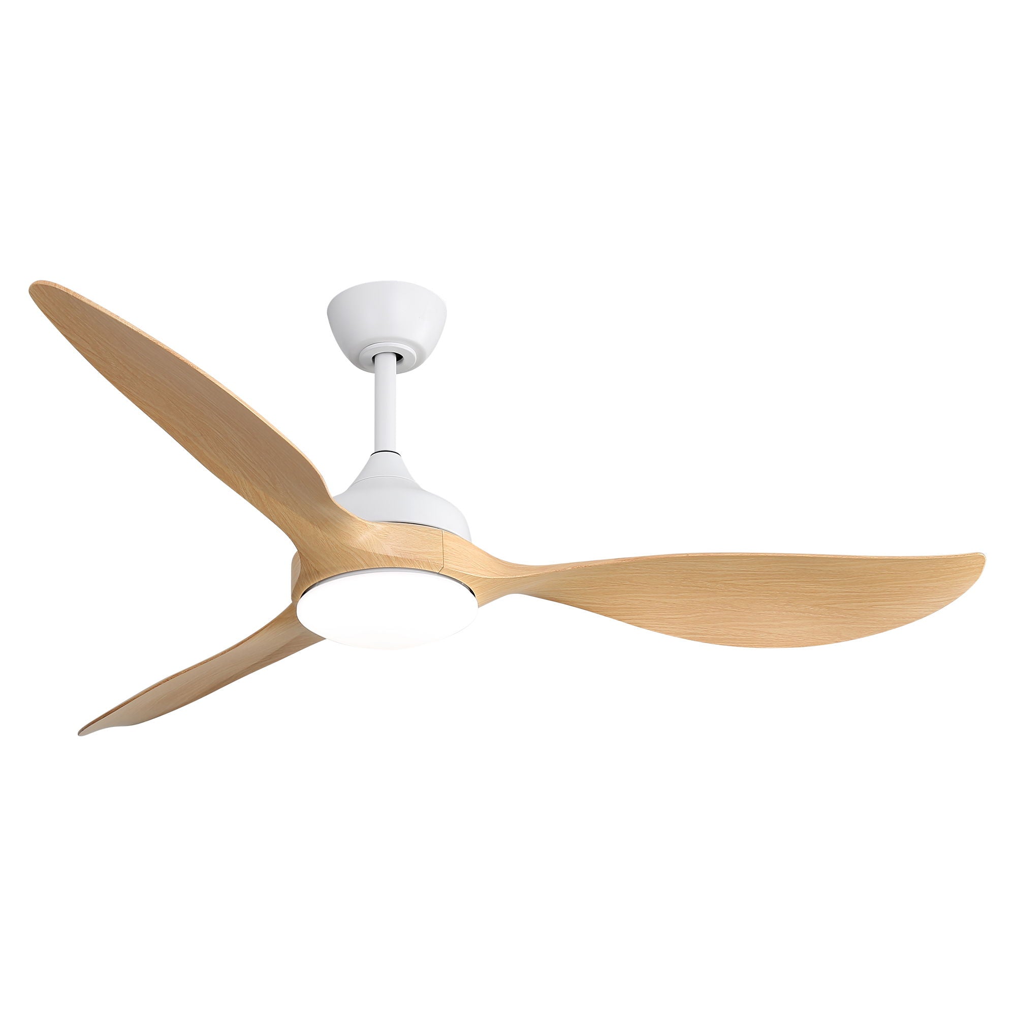 Modern Ceiling Fans Dimmable LED Light Quiet DC Reversible Motor For Indoor & Outdoor - White - Best Buy Furniture