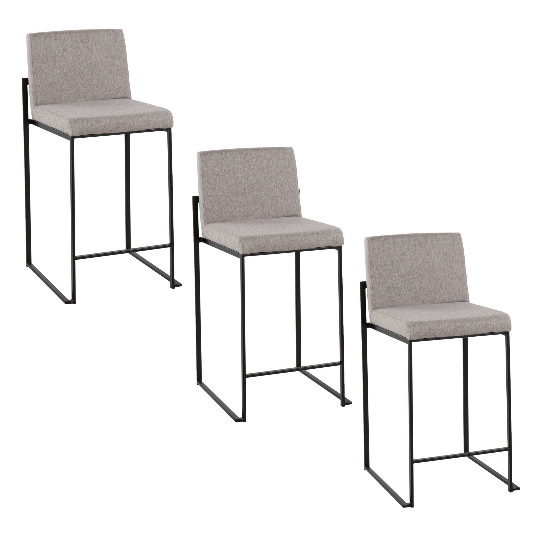 Fuji - Contemporary Modern Elegance, High Back Counter Stool - Best Buy Furniture