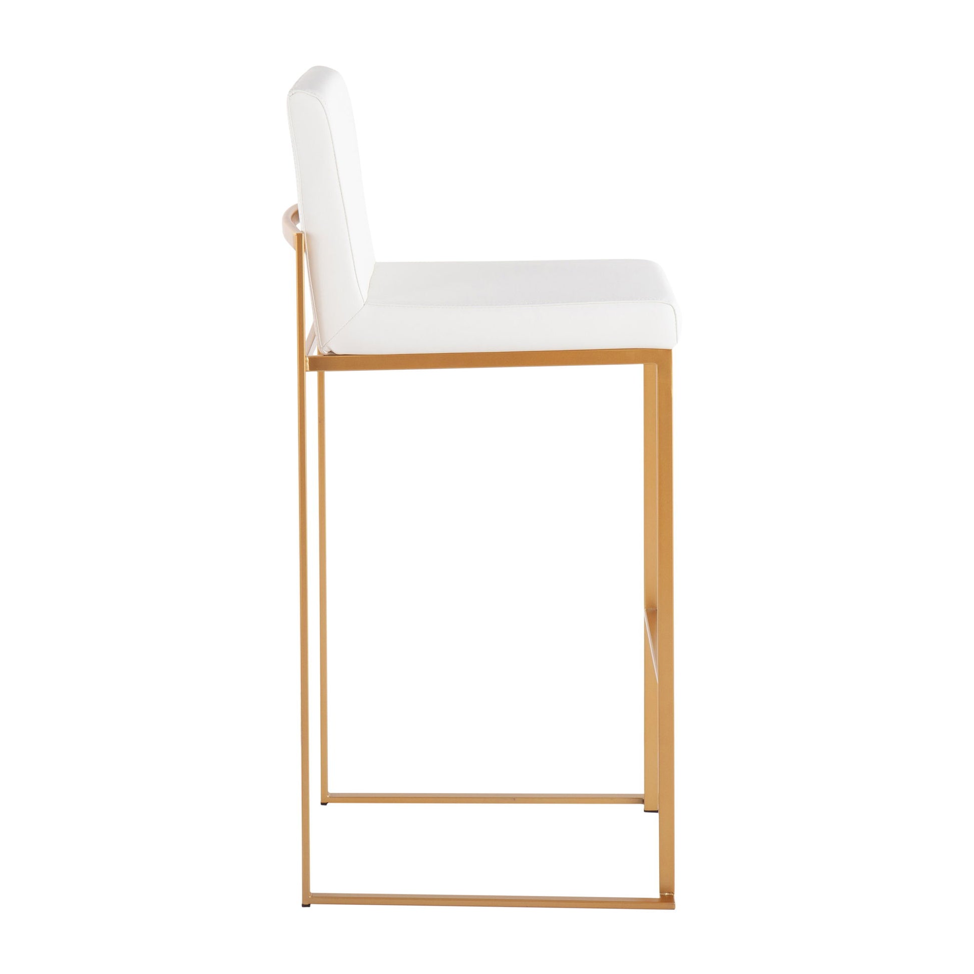 Fuji - Contemporary Design High Back Barstool (Set of 2) - Best Buy Furniture