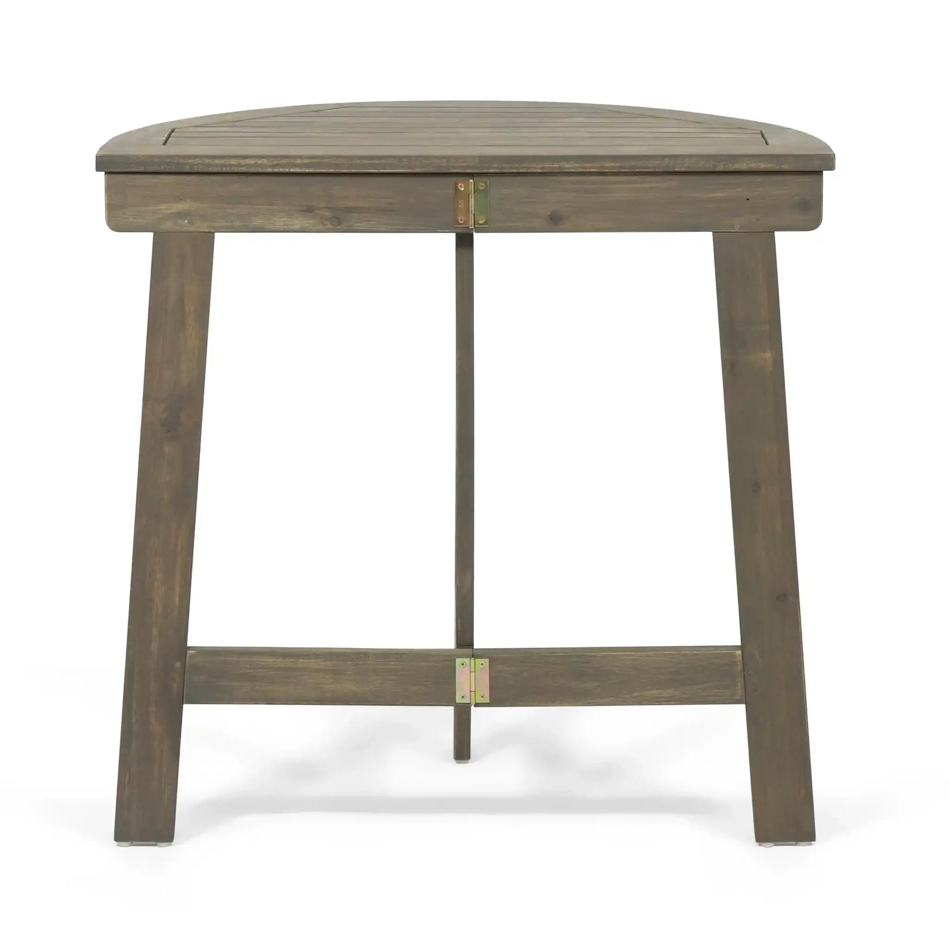 Outdoor Half Round Folding Acacia Wood Bistro Table - Best Buy Furniture