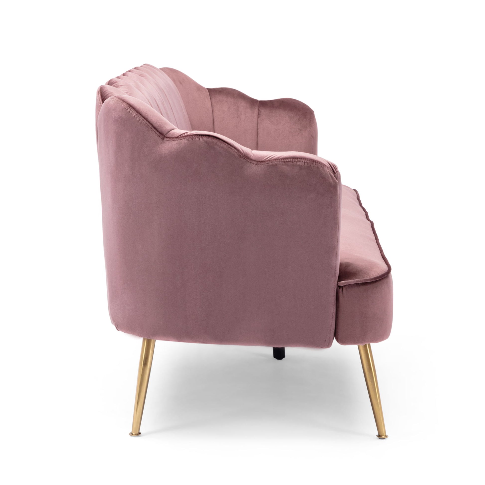 Modern Glam 3 Seater Sofa With Velvet Texture - Best Buy Furniture