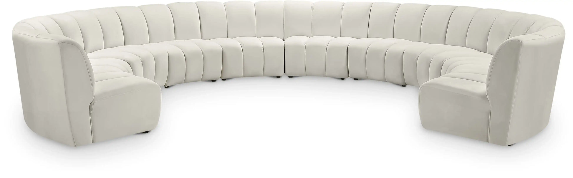 Infinity - 10 Piece Velvet Modular Sectional - Best Buy Furniture