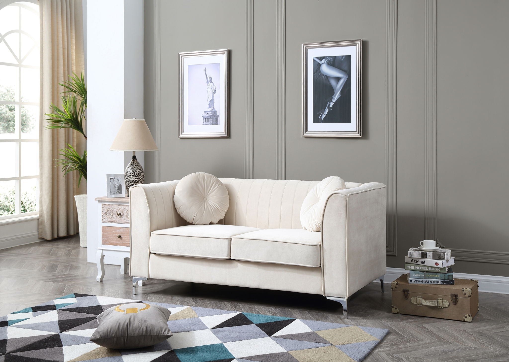 Delray - Micro Suede Loveseat - Best Buy Furniture