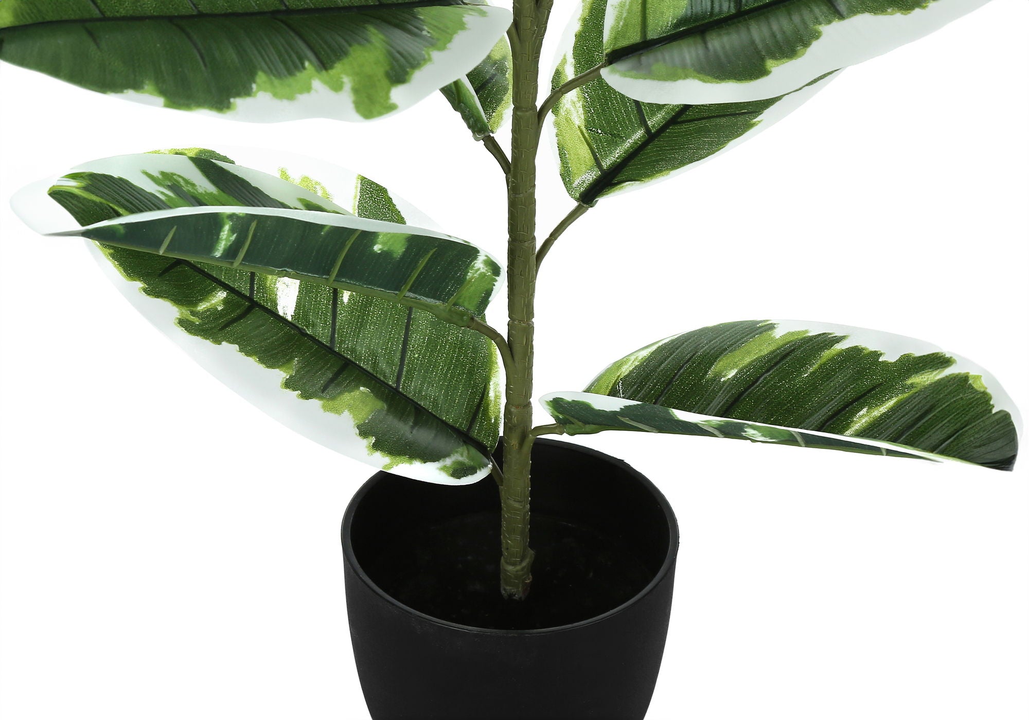 27" Tall, Artificial Plant, Rubber, Indoor, Faux, Fake, Table, Greenery, Potted, Real Touch, Decorative - Green / Black - Best Buy Furniture