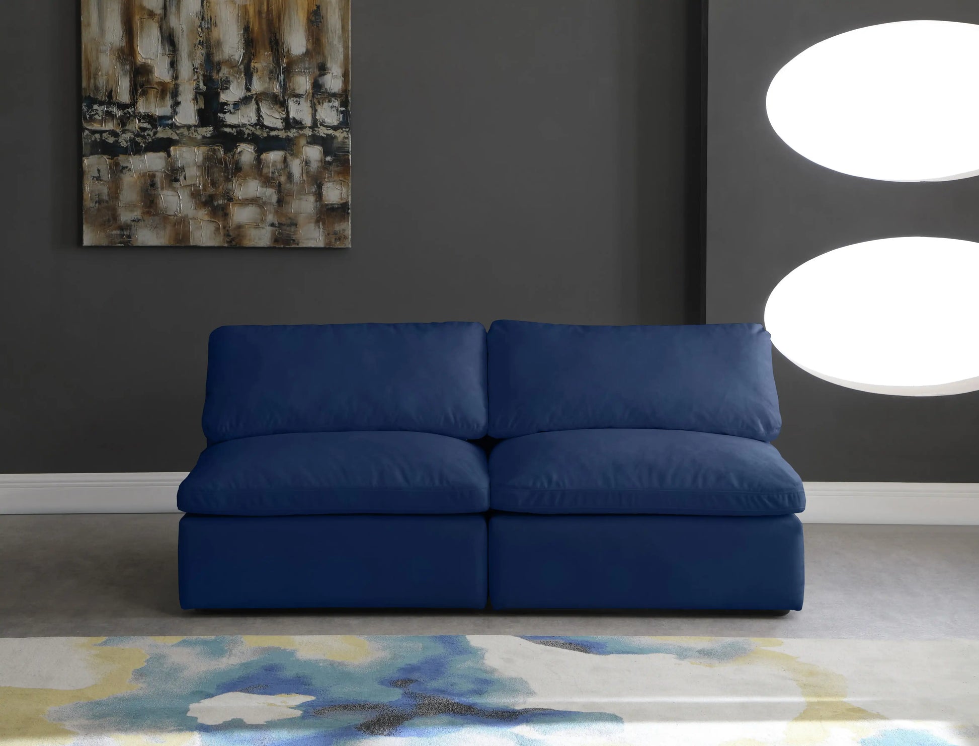 Cozy - Modular Armless 2 Seat Sofa - Best Buy Furniture