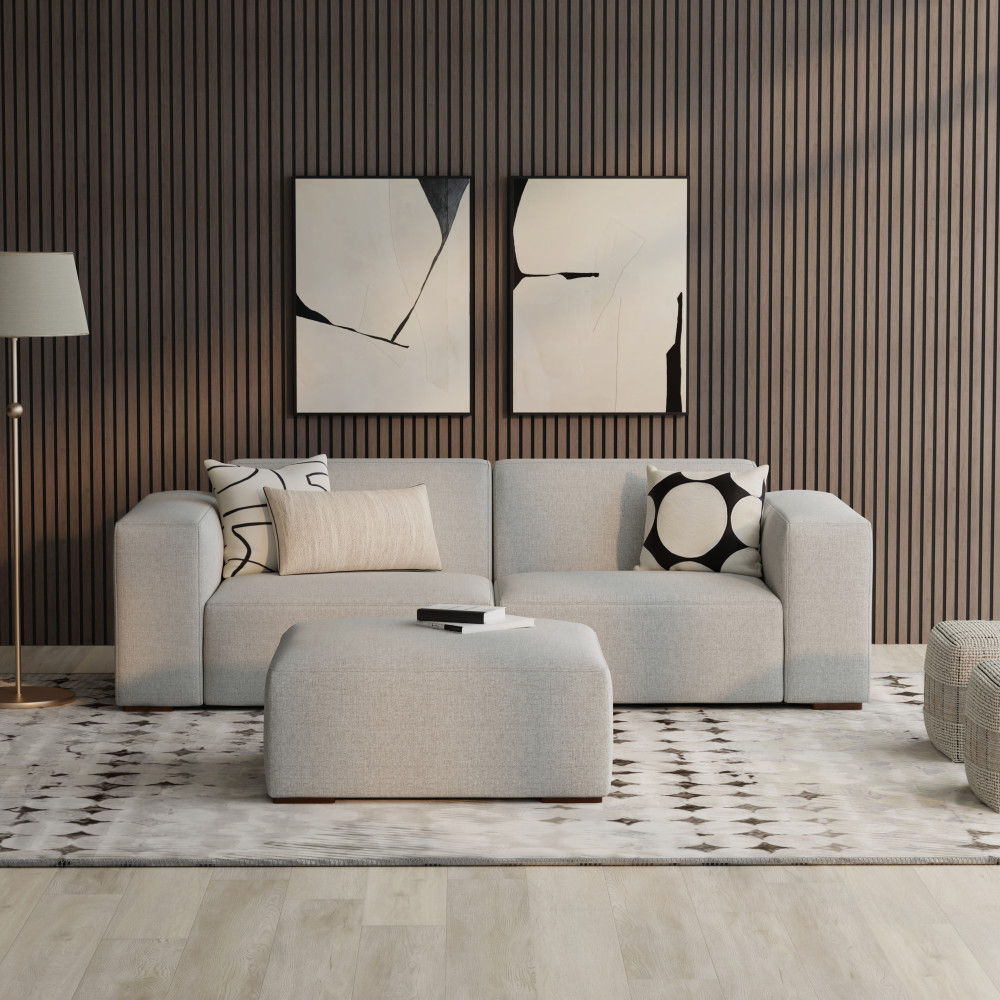 Rex - Handcrafted Sectional Sofa And Ottoman - Best Buy Furniture