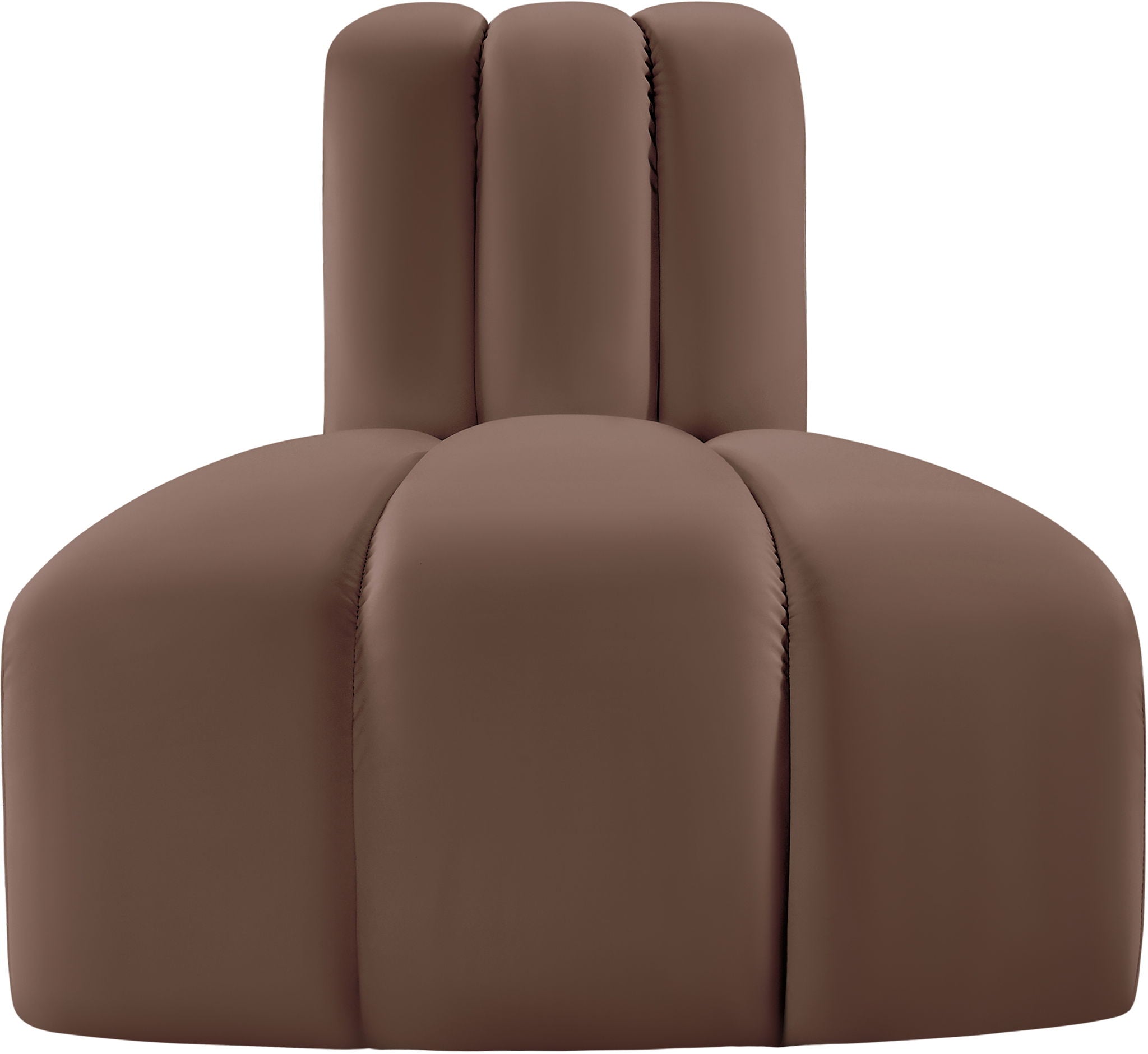 Arc - Faux Leather Reverse Corner Chair - Best Buy Furniture