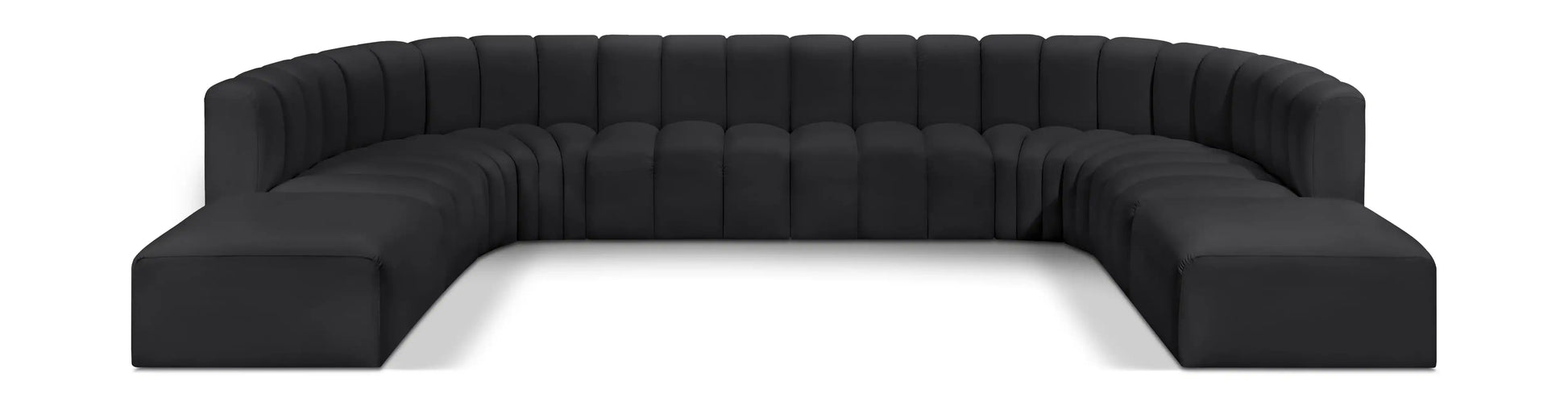 Arc - Faux Leather Modular Sectional - Best Buy Furniture