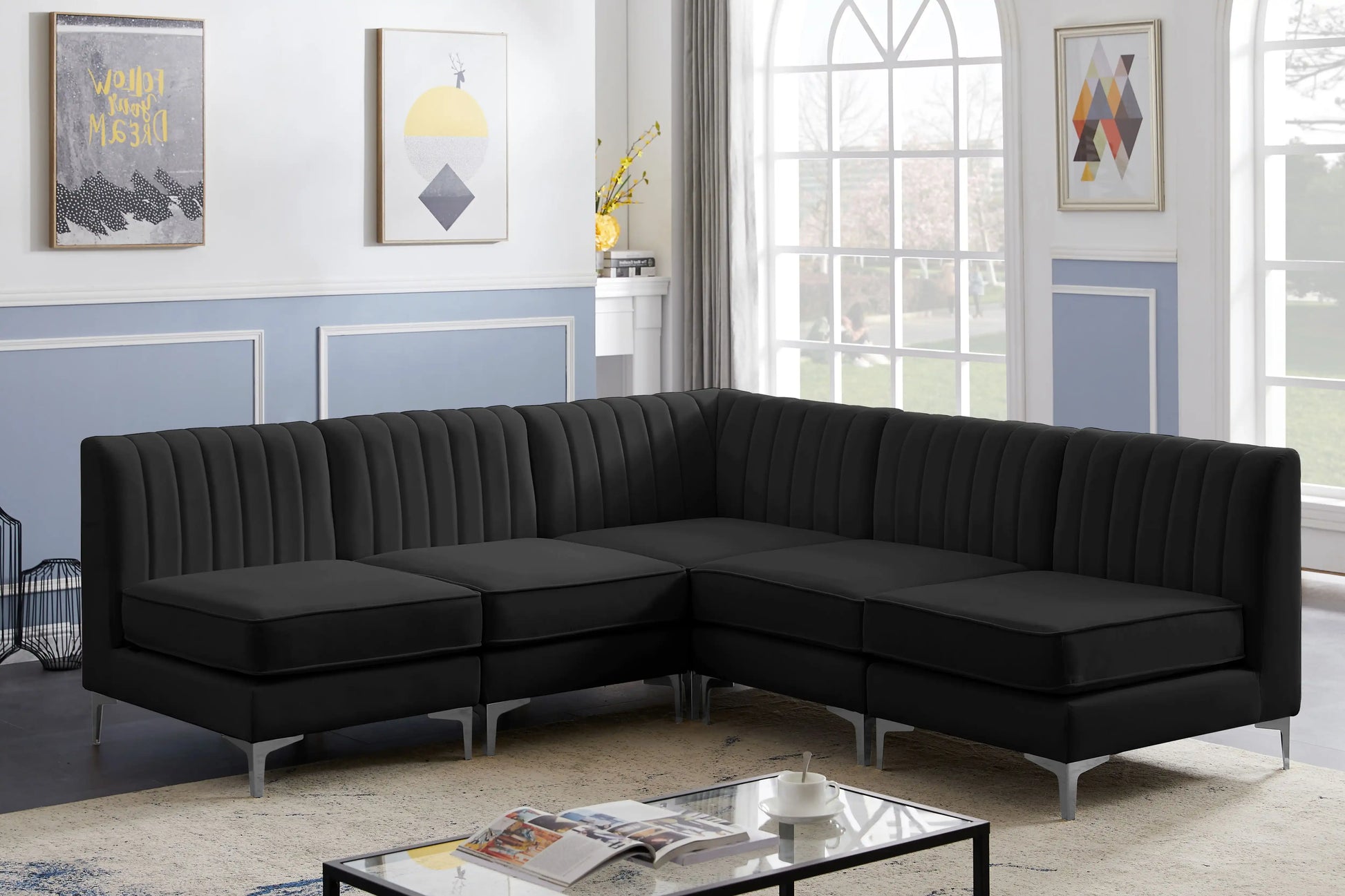 Alina - 5 Piece Armless Sectional - Best Buy Furniture