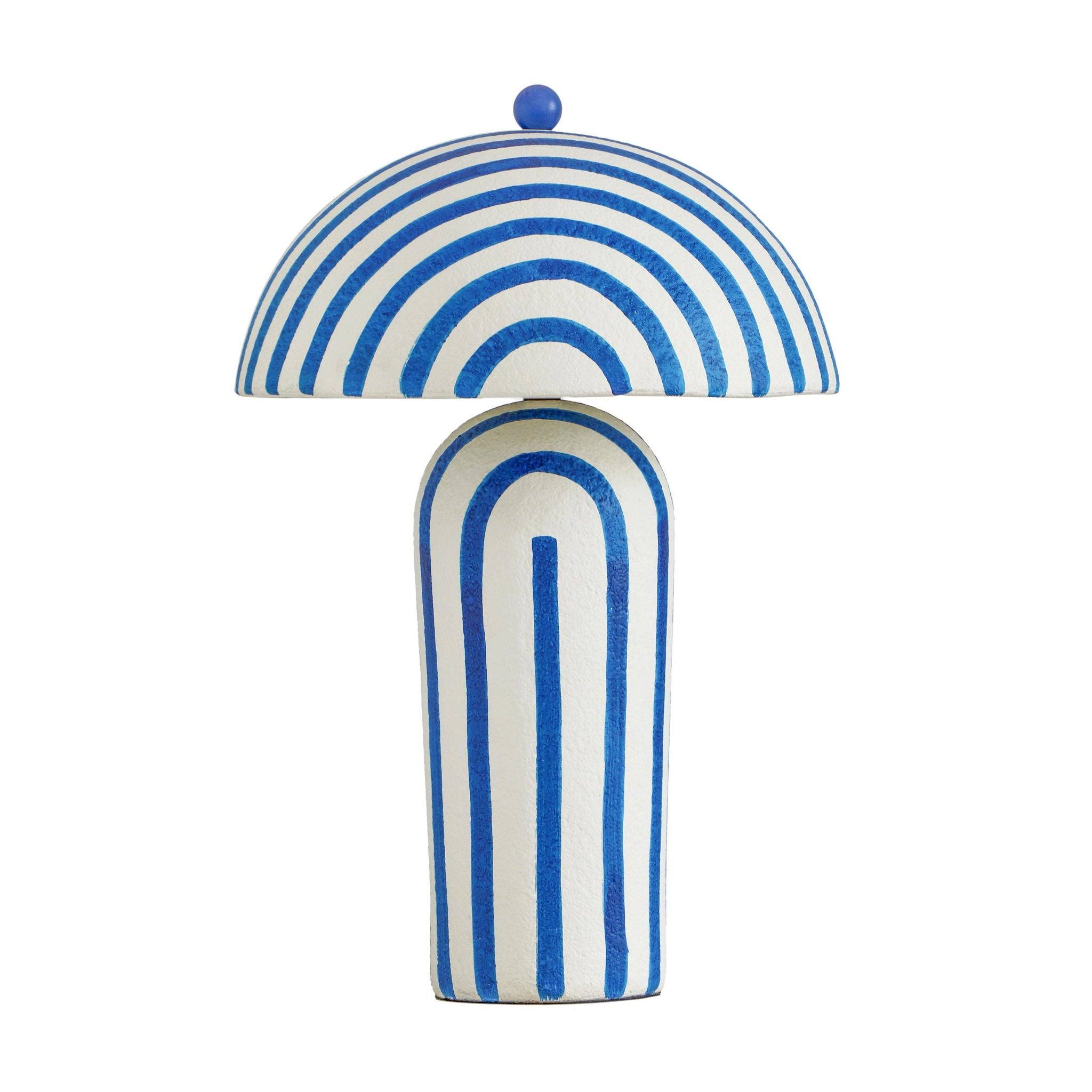 Maiori - Striped Papier Mache Table Lamp - Best Buy Furniture