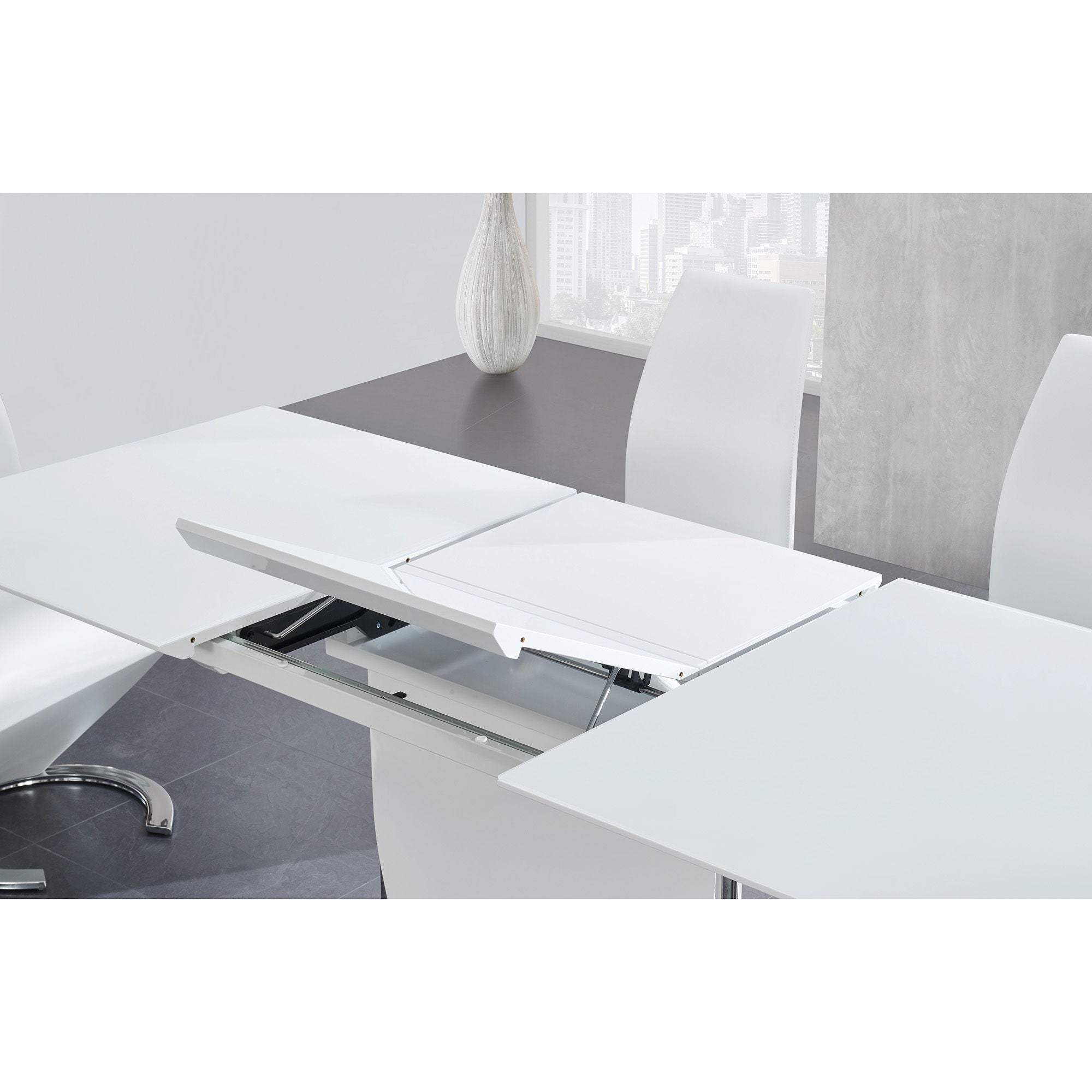 Audi - Dining Table - White - Best Buy Furniture