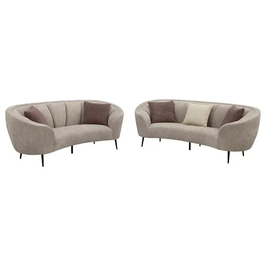 Ellorie - Upholstered Curved Sofa Set - Best Buy Furniture