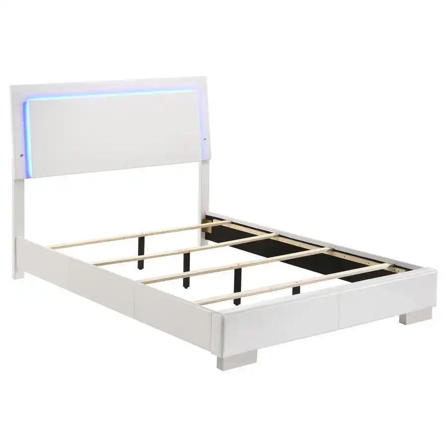Felicity - Wood LED Panel Bed - Best Buy Furniture