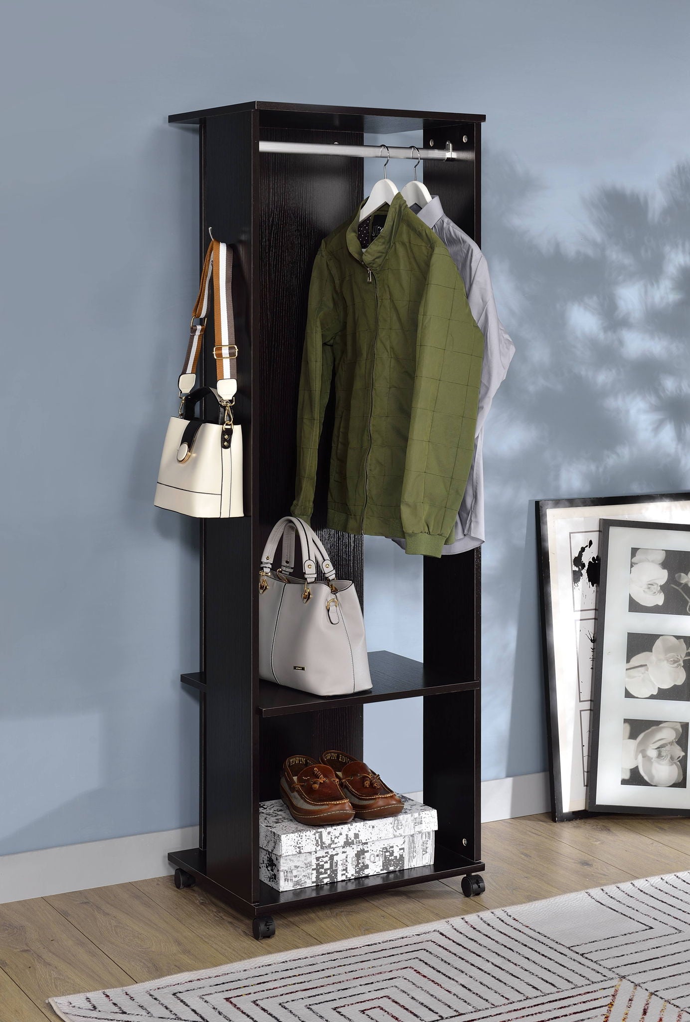 Kolen - Hall Tree - Espresso - Best Buy Furniture