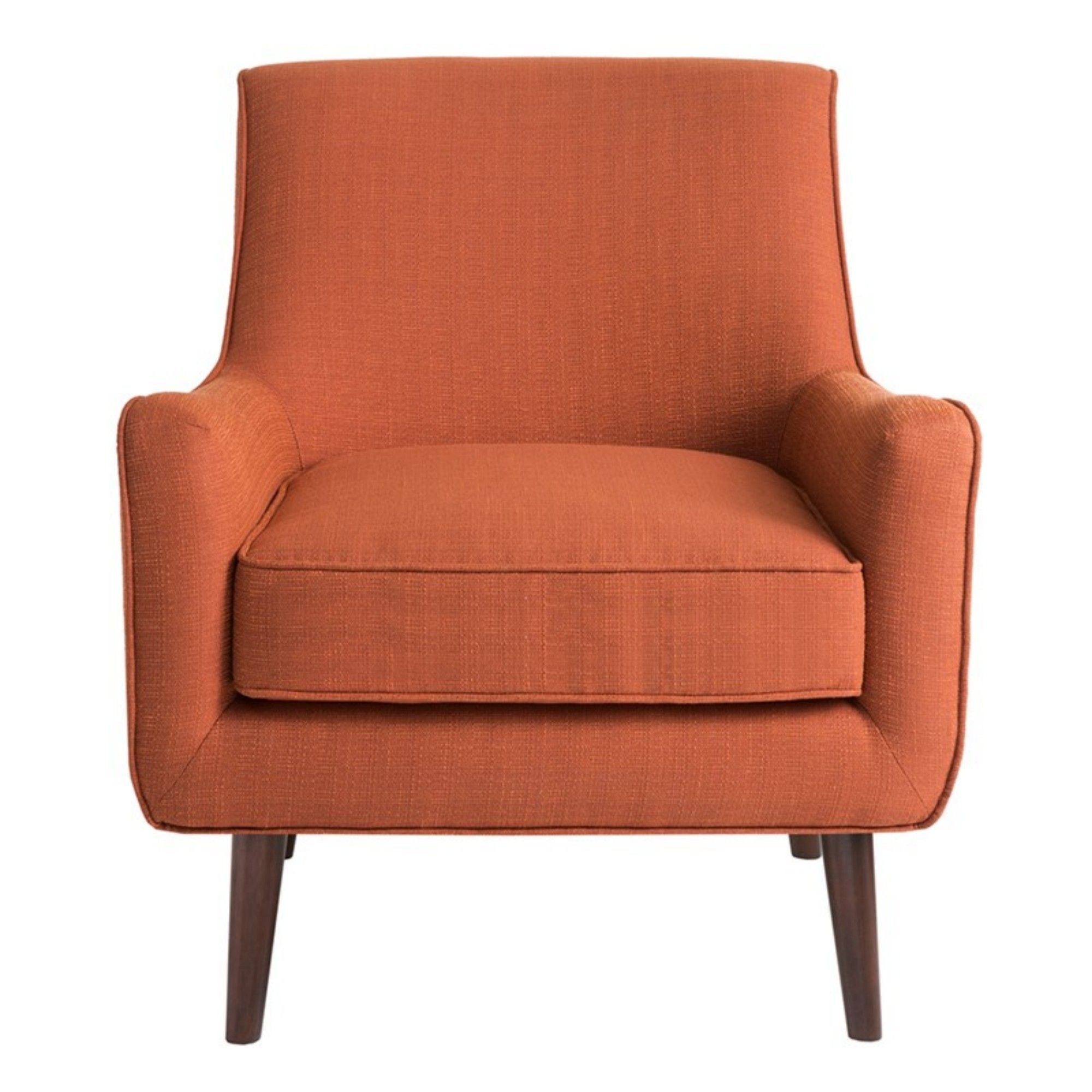 Accent Chair Upholstered With Legs - Burnt Orange - Best Buy Furniture