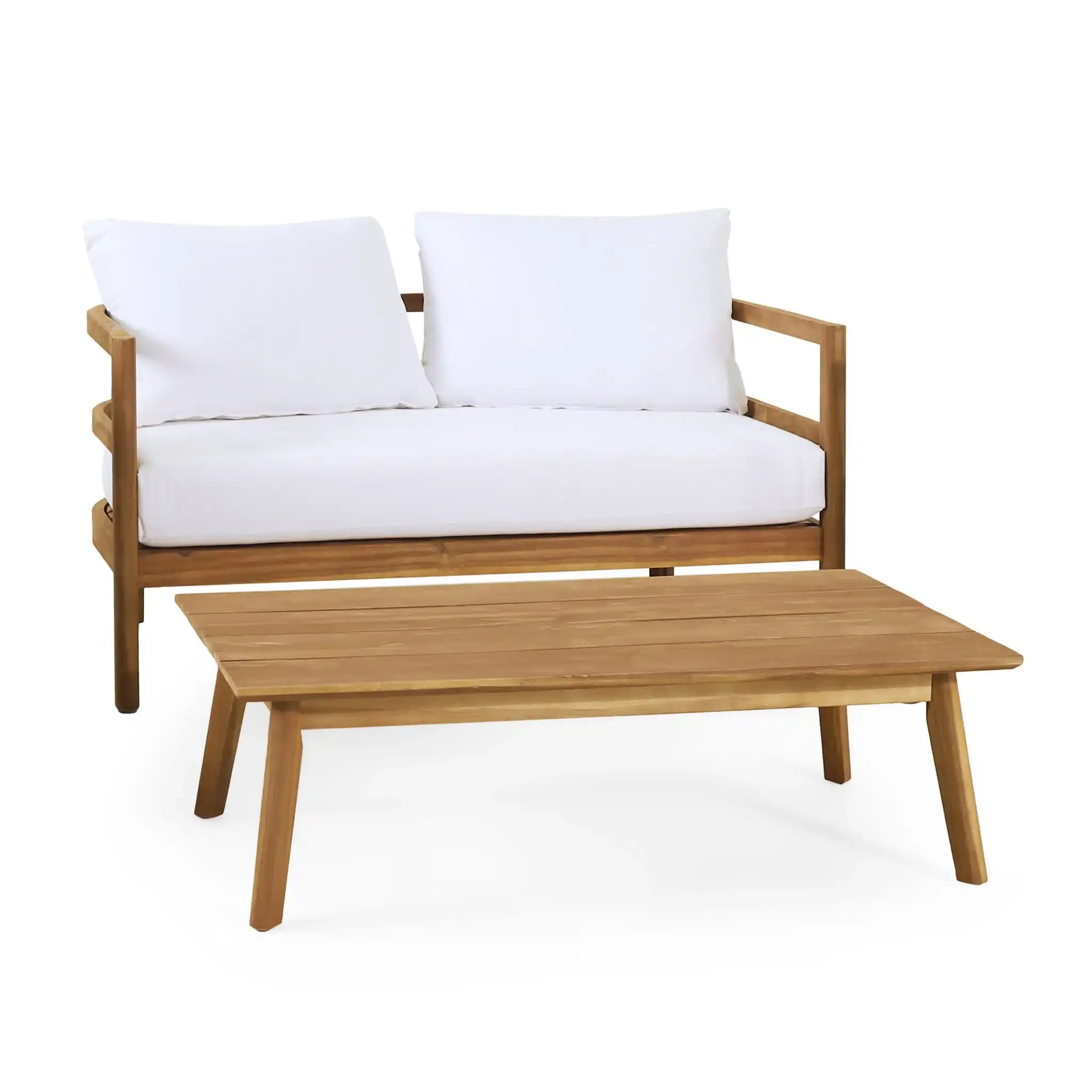 Outdoor Furniture With Coffee Table, Patio Conversation Set Deep Seating With Soft Cushion - Best Buy Furniture