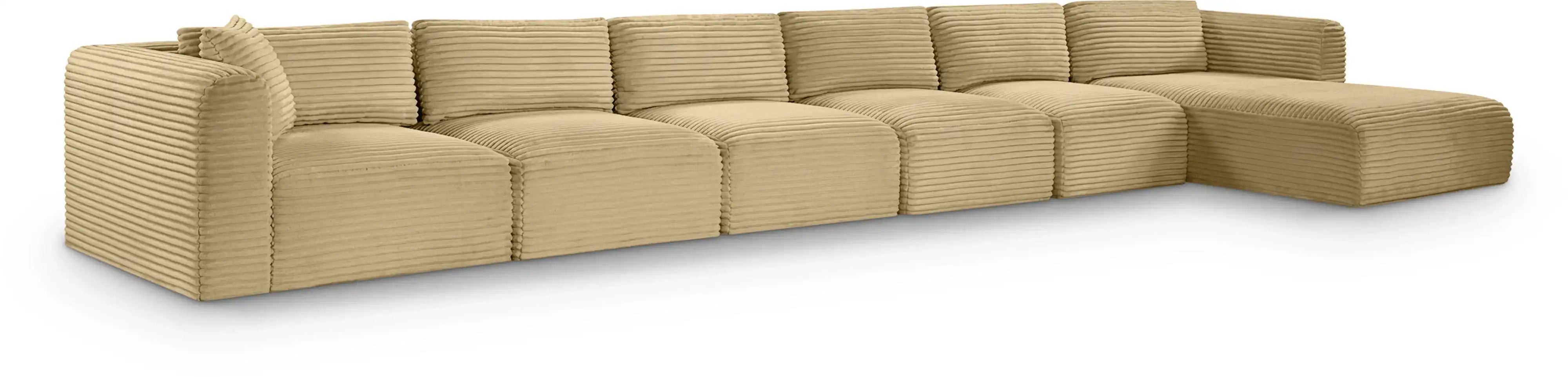 Shaggy - 6 Piece Modular Sectional With Chaise - Best Buy Furniture