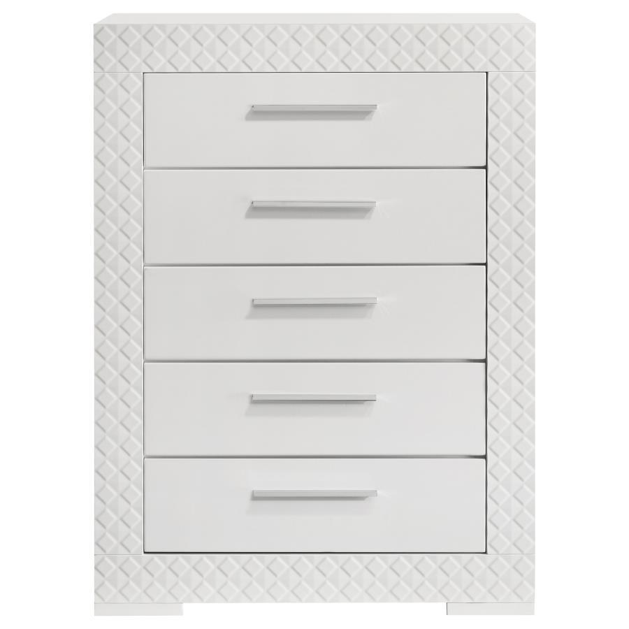 Ives - 5-Drawer Bedroom Chest - Best Buy Furniture