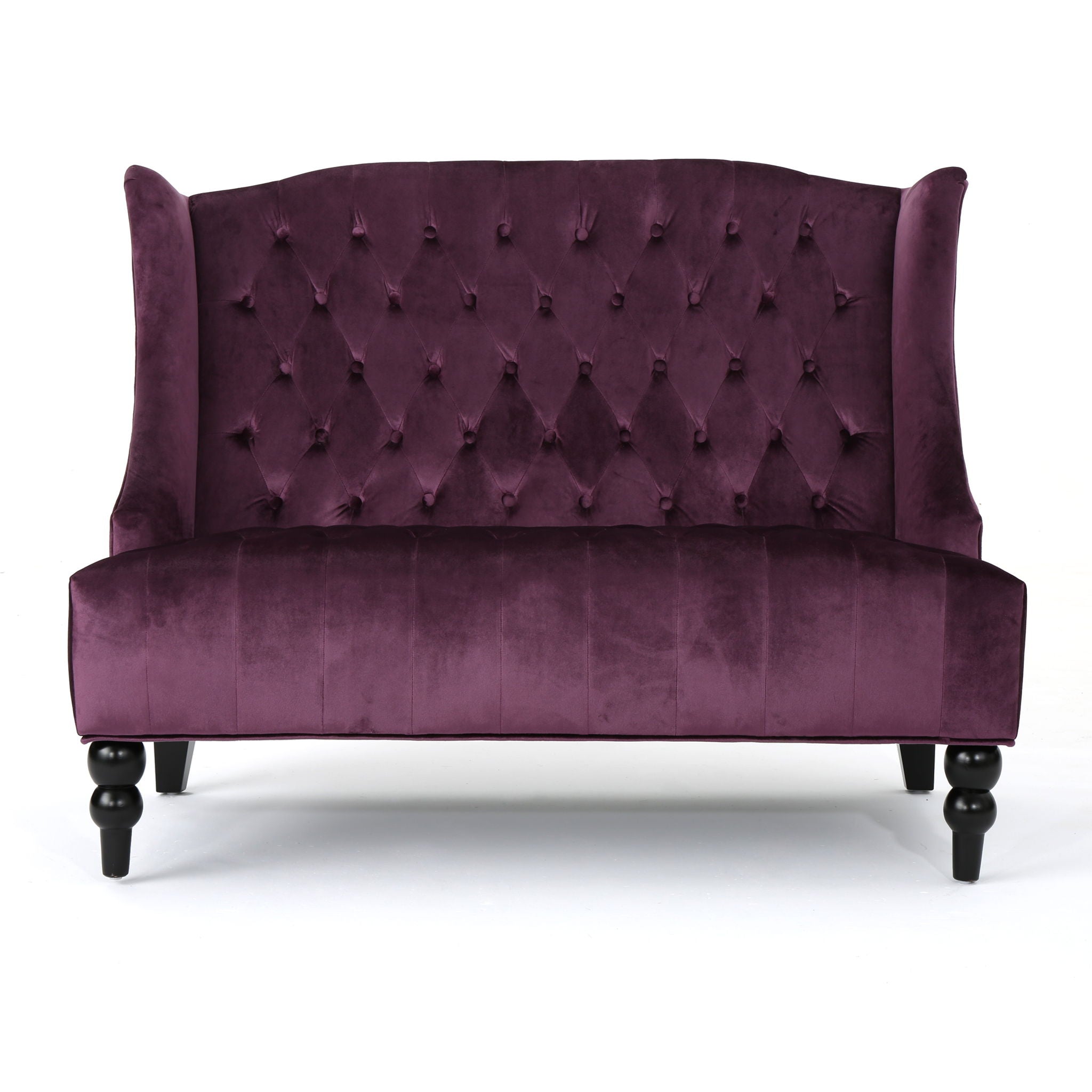 Nurturing - Upholstered Loveseat With Wing Back And Diamond Tufting - Best Buy Furniture