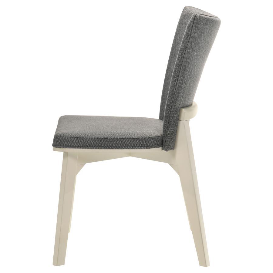 Biloxi - Upholstered Dining Side Chair (Set of 2) - Gray - Best Buy Furniture