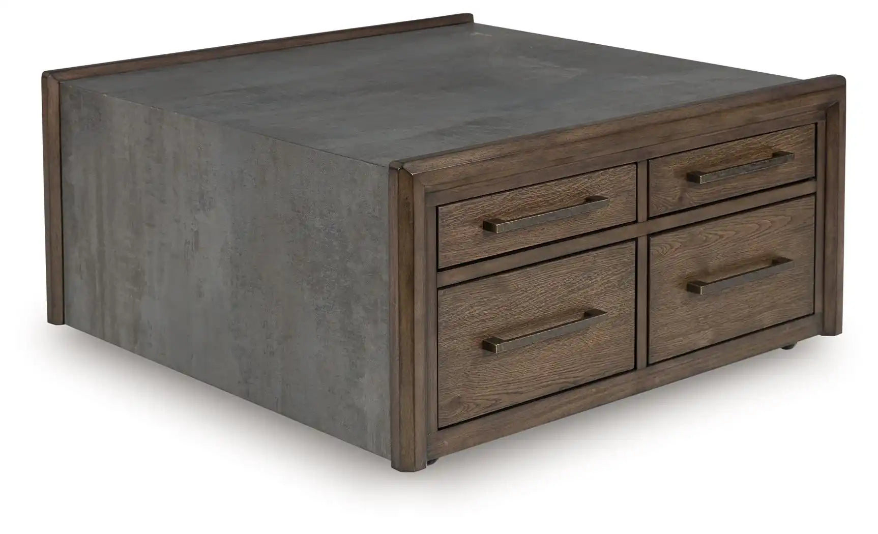 Kallenny - Square Cocktail Table - Brown / Gray - Best Buy Furniture