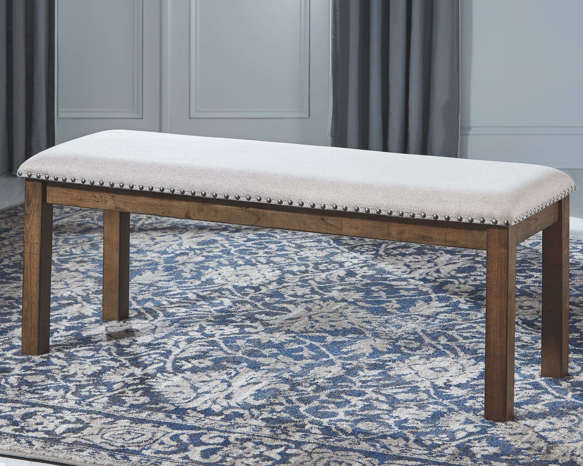 Moriville - Upholstered Bench - Beige - Best Buy Furniture
