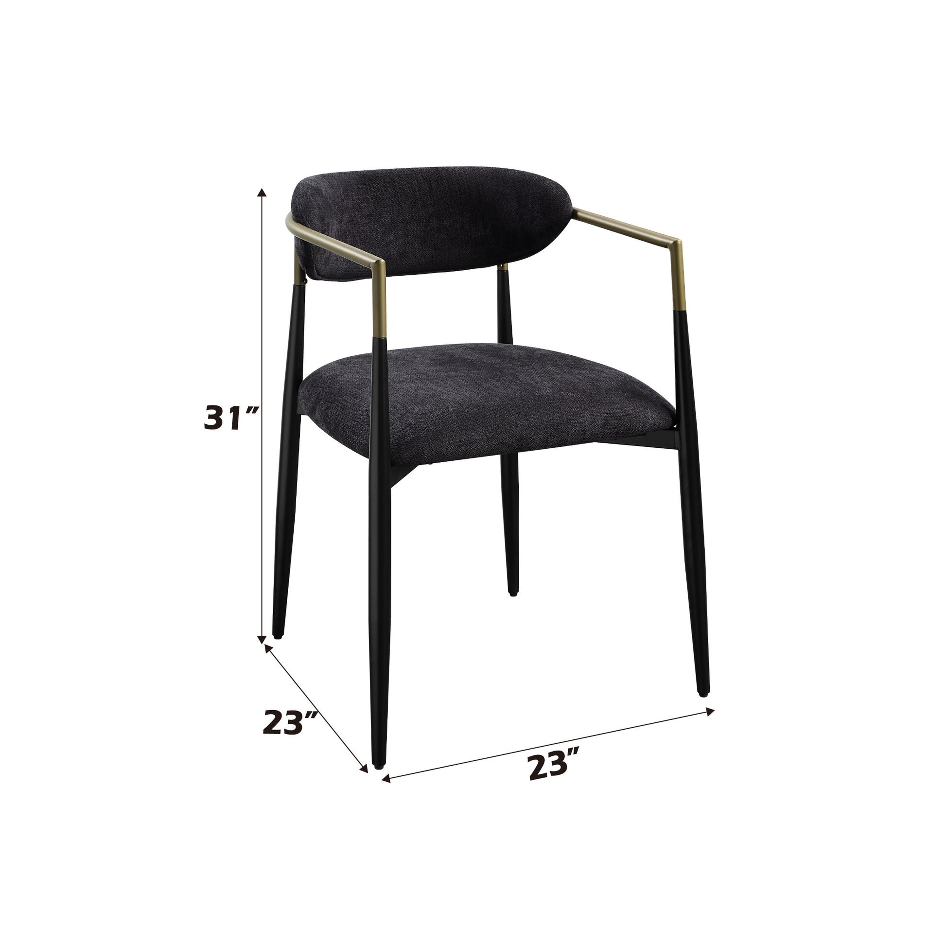 Jaramillo - 7 Pieces Dining Room Set - Gold / Rustic Espresso - Best Buy Furniture