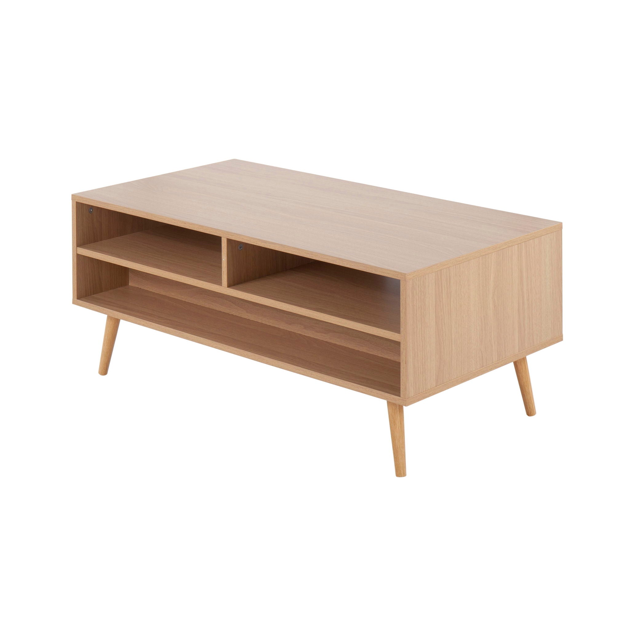 Astro - Contemporary Coffee Table - Natural / White - Best Buy Furniture