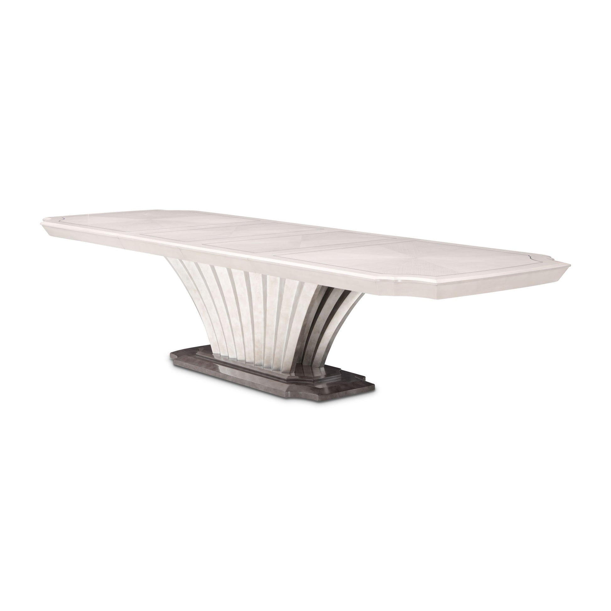 Fantosini - Pedestal Dining Table - Silver Mist - Best Buy Furniture