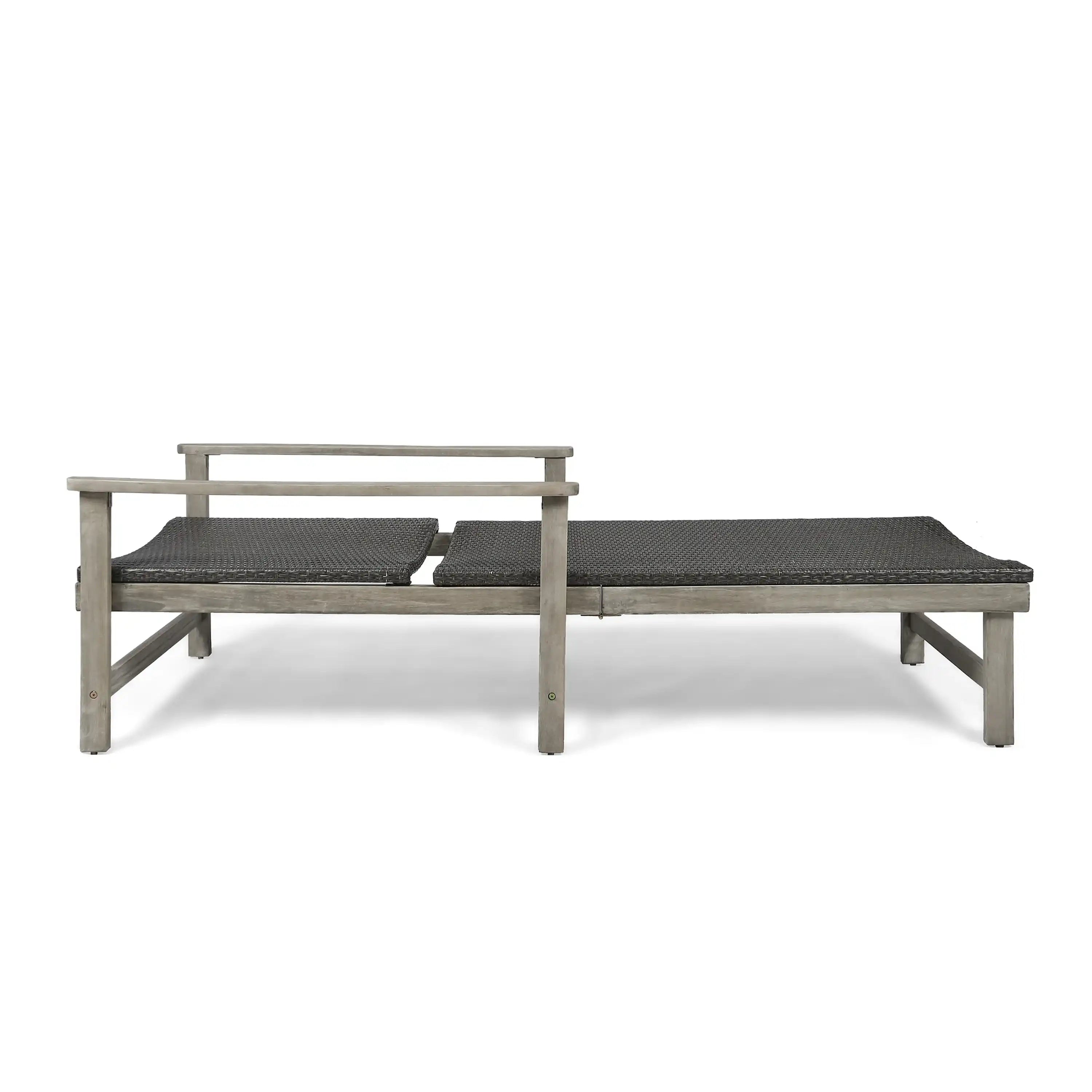 HAMPTON WOOD + WICKER CHAISE LOUNGE - Best Buy Furniture