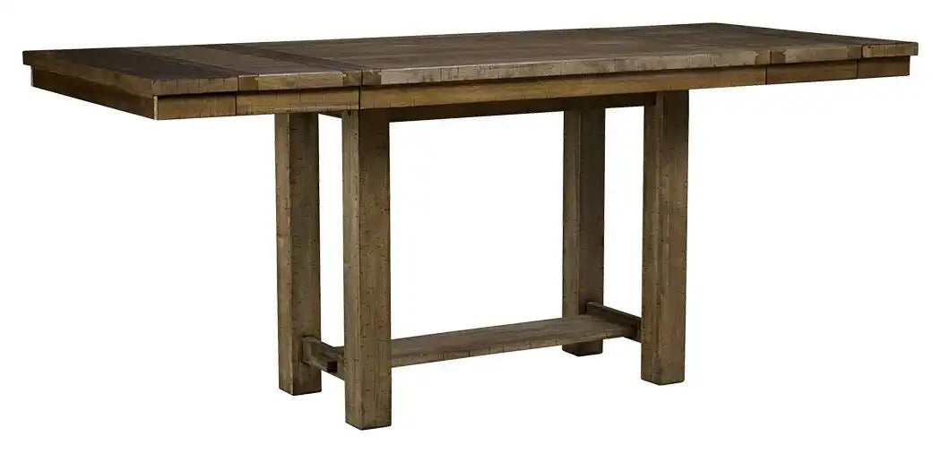 Moriville - Rectangular Dining Room Counter Extension Table - Grayish Brown - Best Buy Furniture