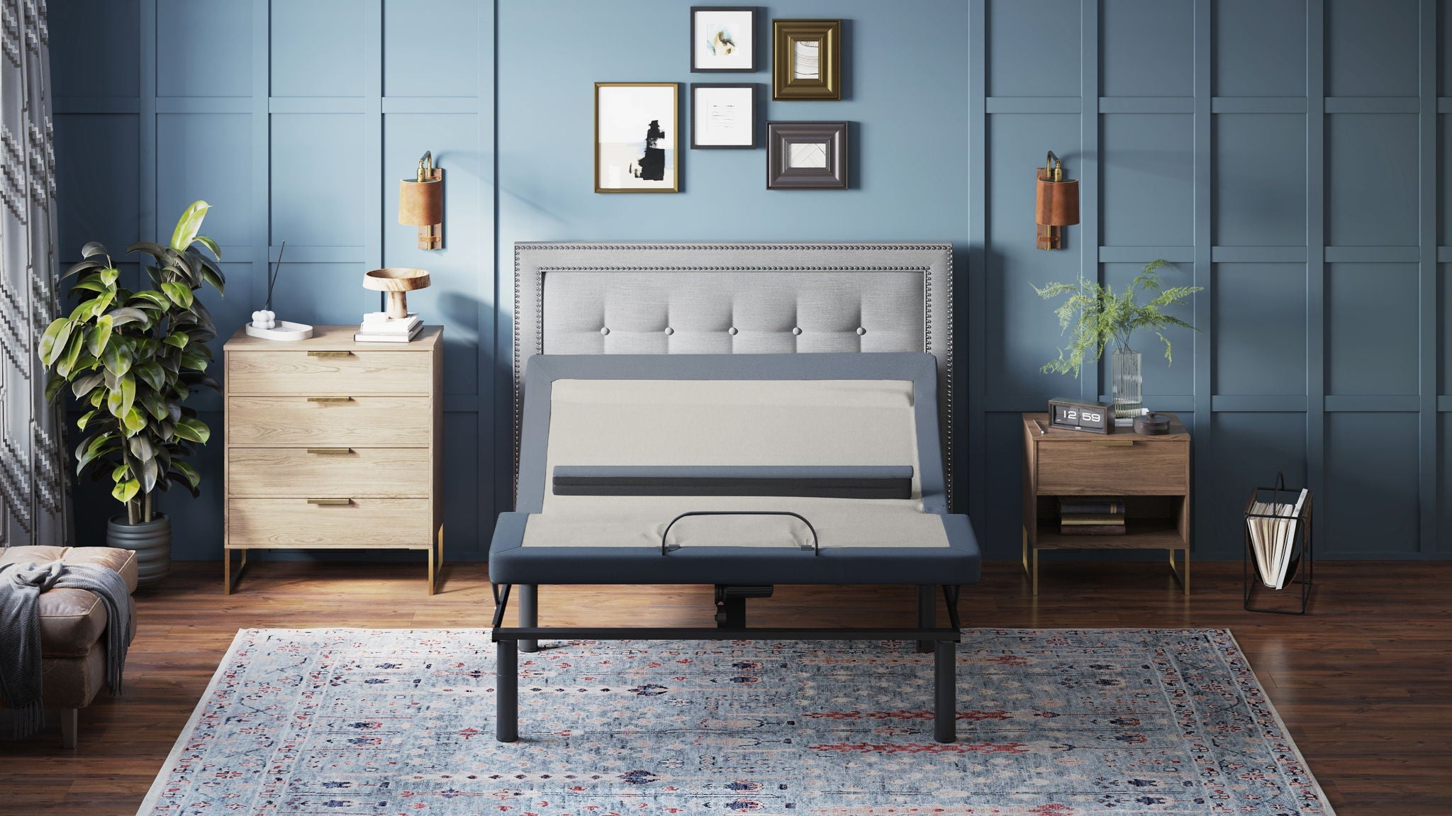 Bt6500 - Adjustable Bed Base With Head / Foot Tilt And Lumbar Position Adjustment - Best Buy Furniture