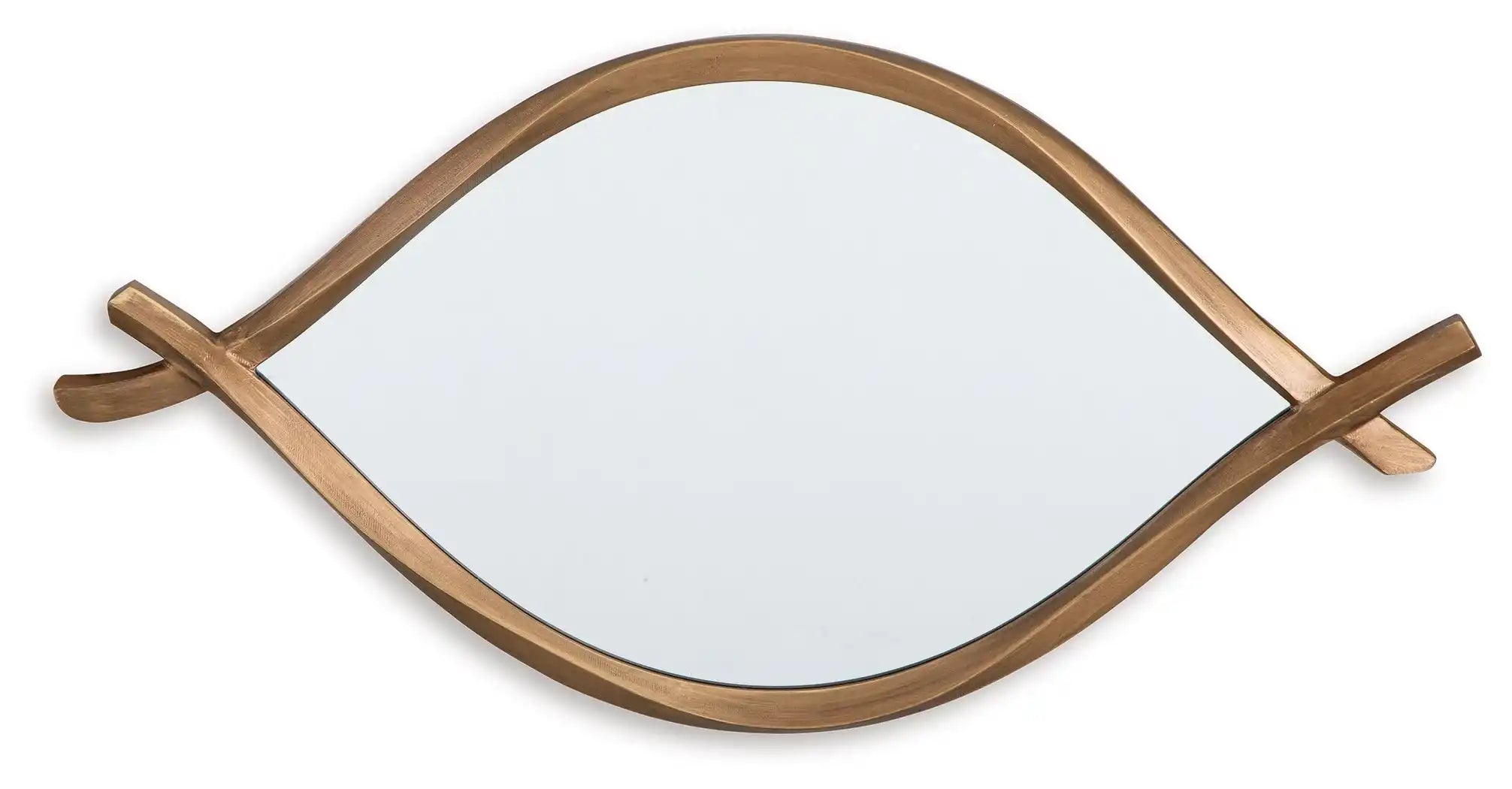 Bartner - Accent Mirror - Antique Gold Finish - Best Buy Furniture