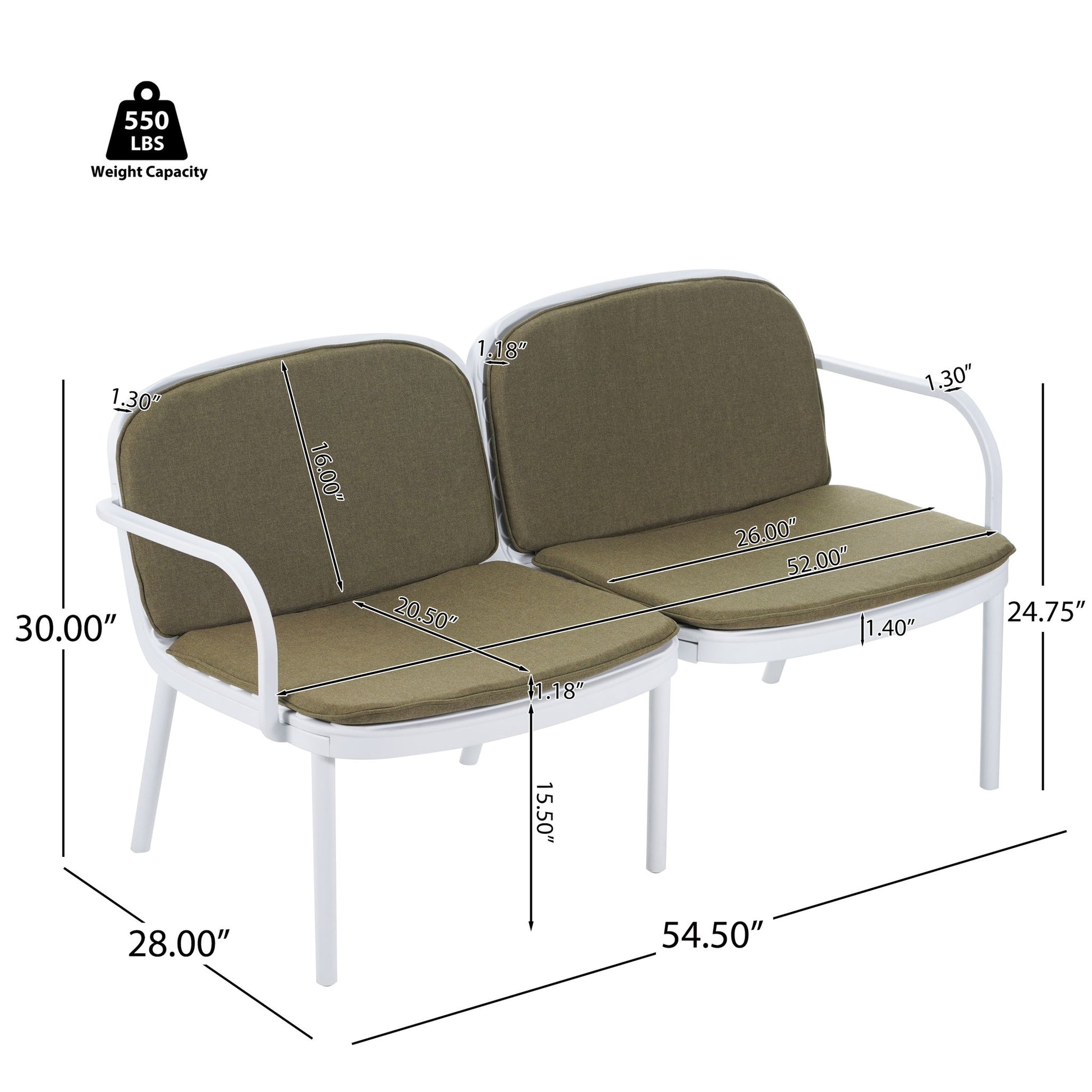 Luna - Outdoor Patio 3 Pieces Chat Set - Best Buy Furniture