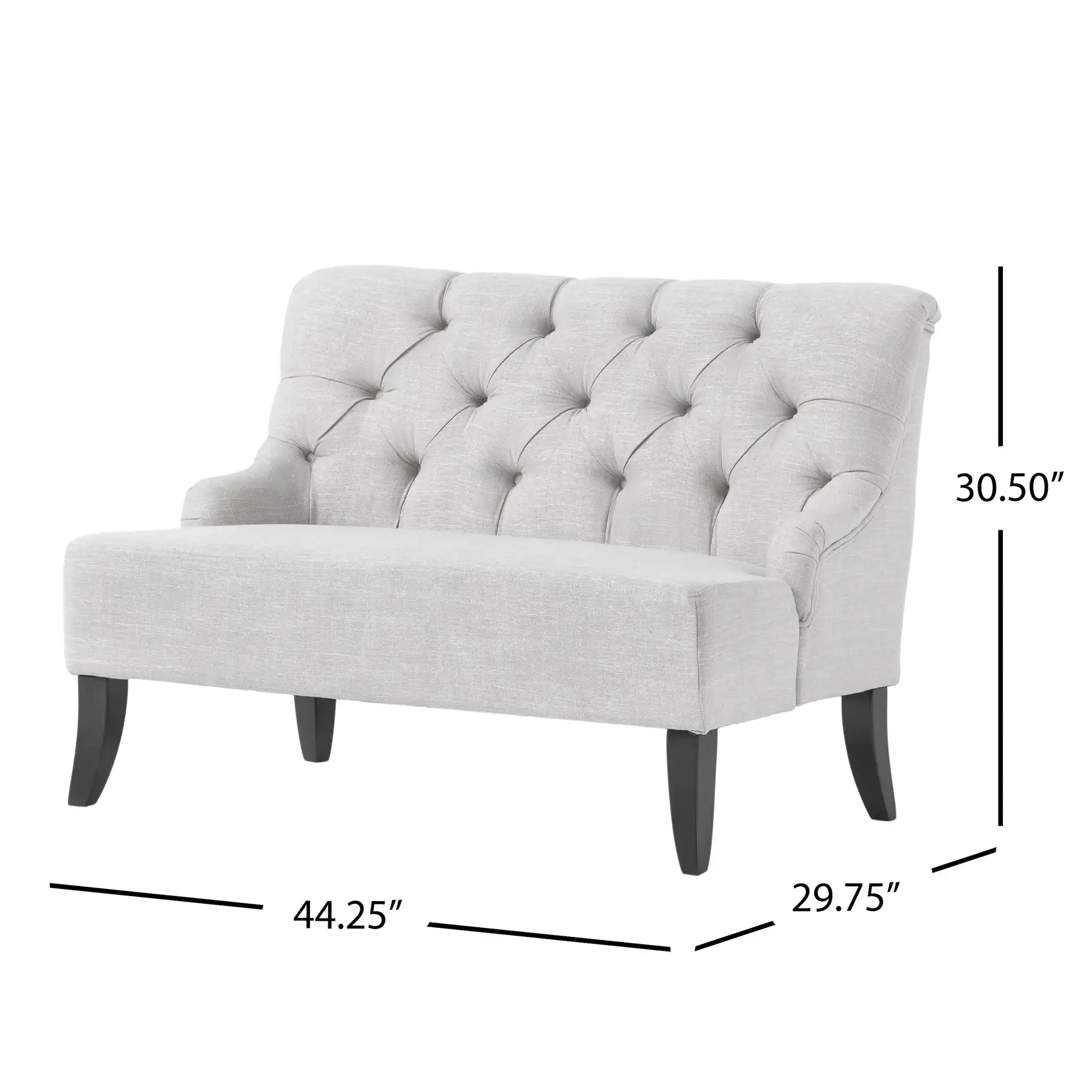 Nicole - French Style Upholstered Loveseat With Tufted Backrest - Best Buy Furniture