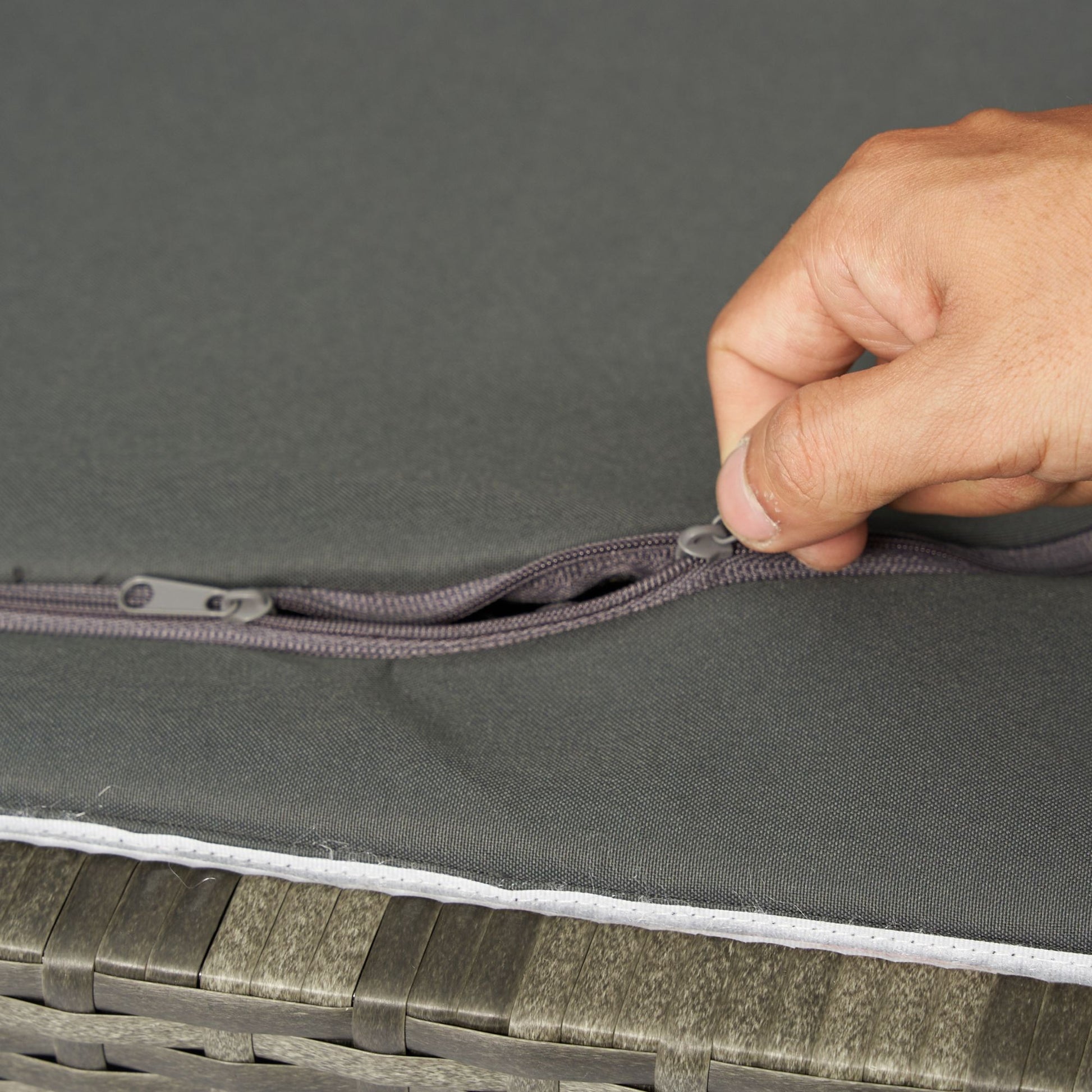 Outdoor Storage Box, Wicker Patio Deck Boxes With Lid, Outdoor Cushion Storage For Kids Toys, Pillows, Towel, Wicker - Best Buy Furniture