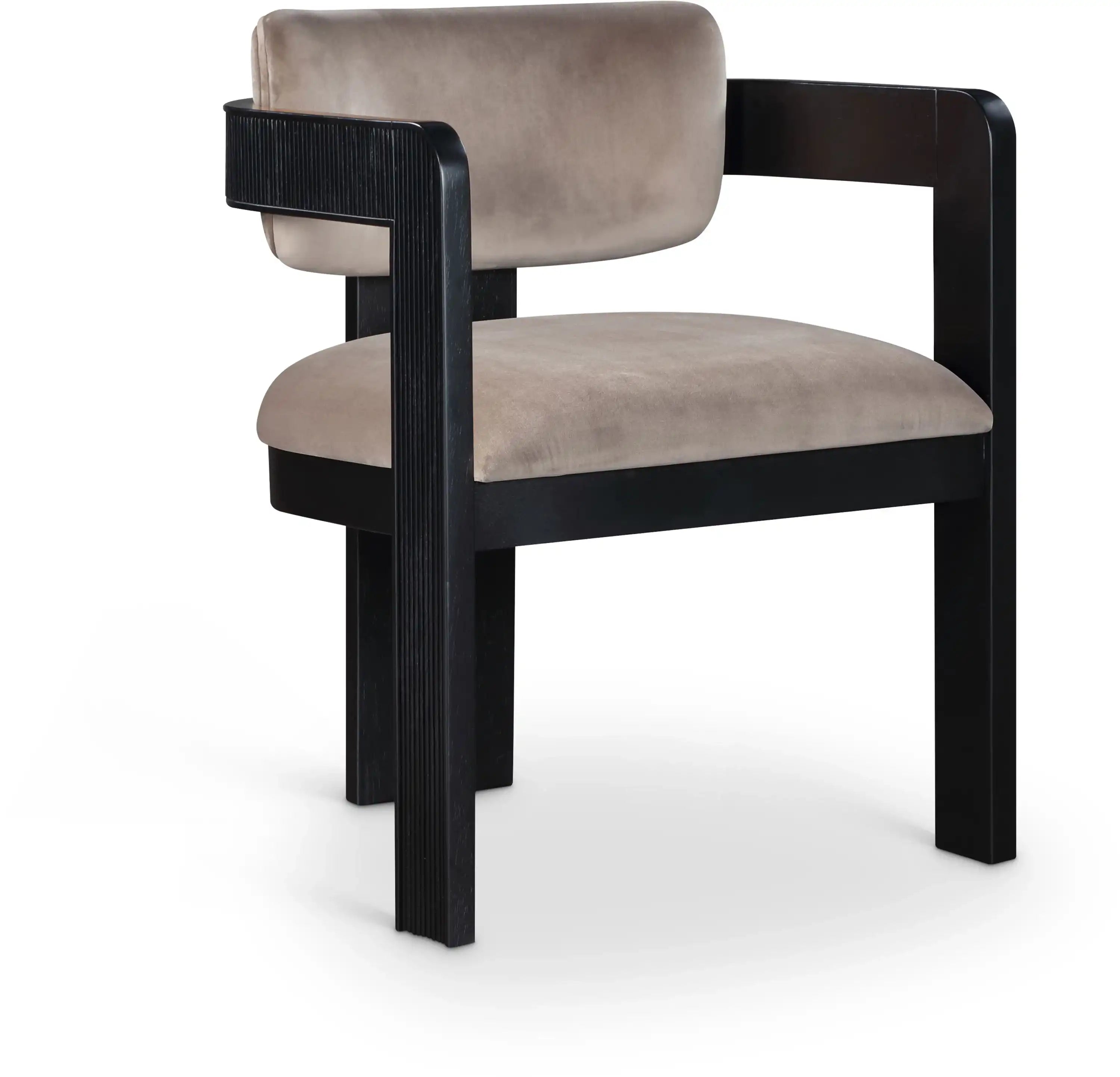 Sacha - Velvet Dining Chair With Black Base (Set of 2) - Best Buy Furniture