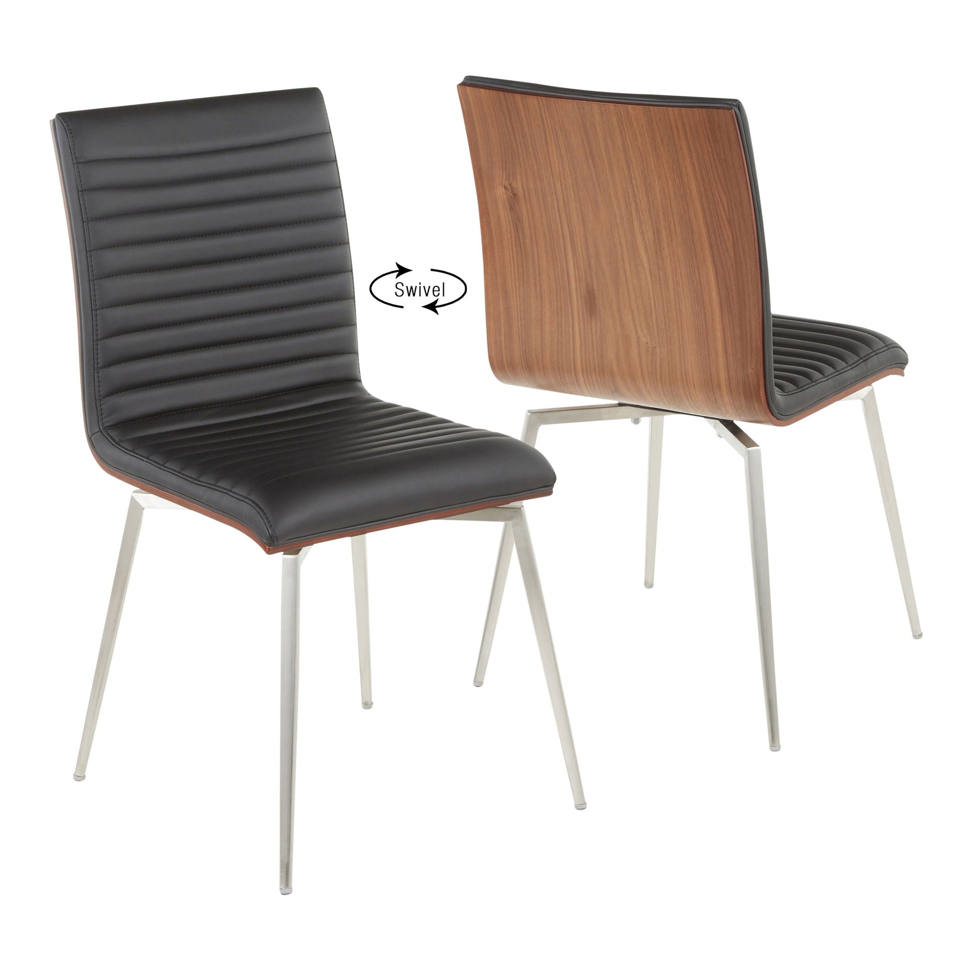 Mason - Contemporary Dining Chair (Set of 2) With Swivel - Best Buy Furniture