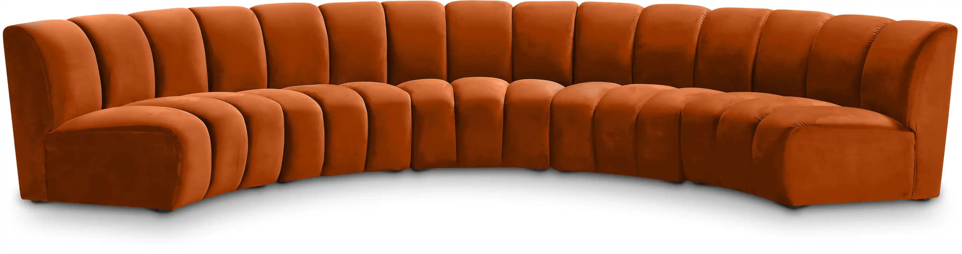 Infinity - 5 Piece Velvet Modular Sectional - Best Buy Furniture