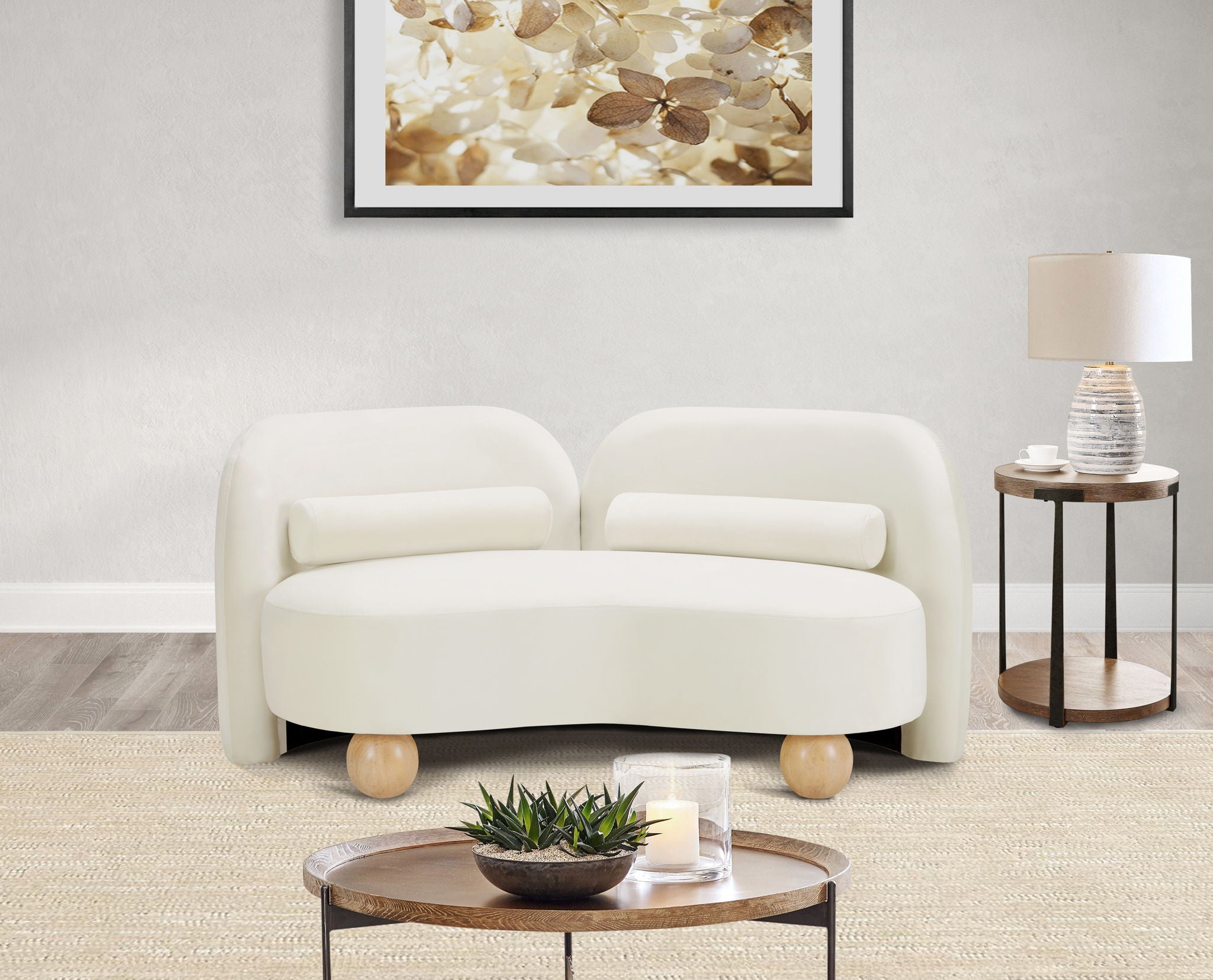 Daphne - Velvet Loveseat - Best Buy Furniture