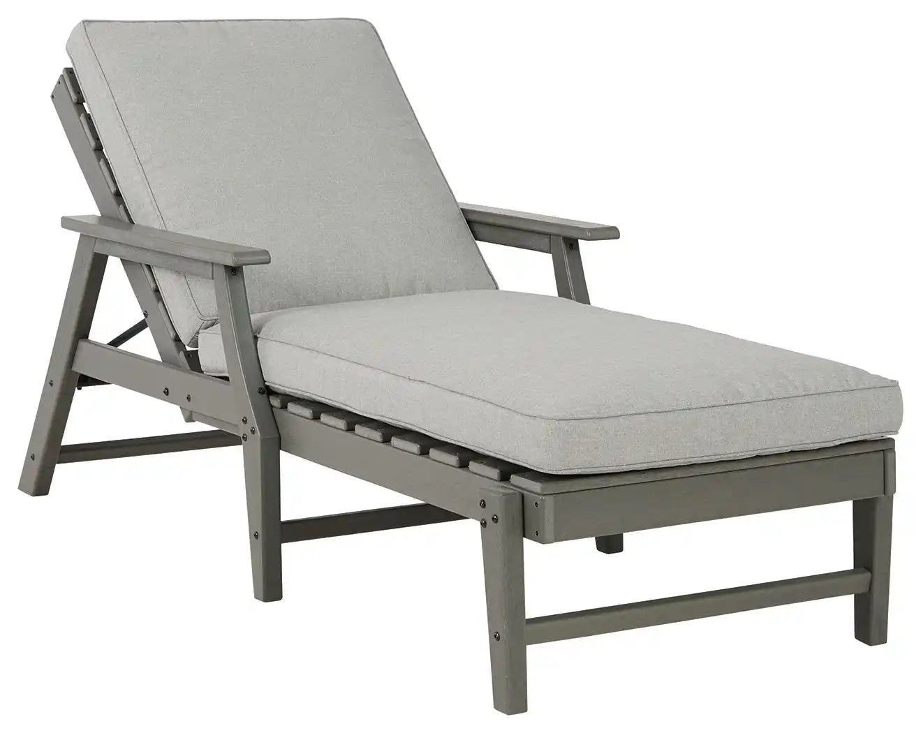Visola - Chaise Lounge with Cushion - Gray - Best Buy Furniture