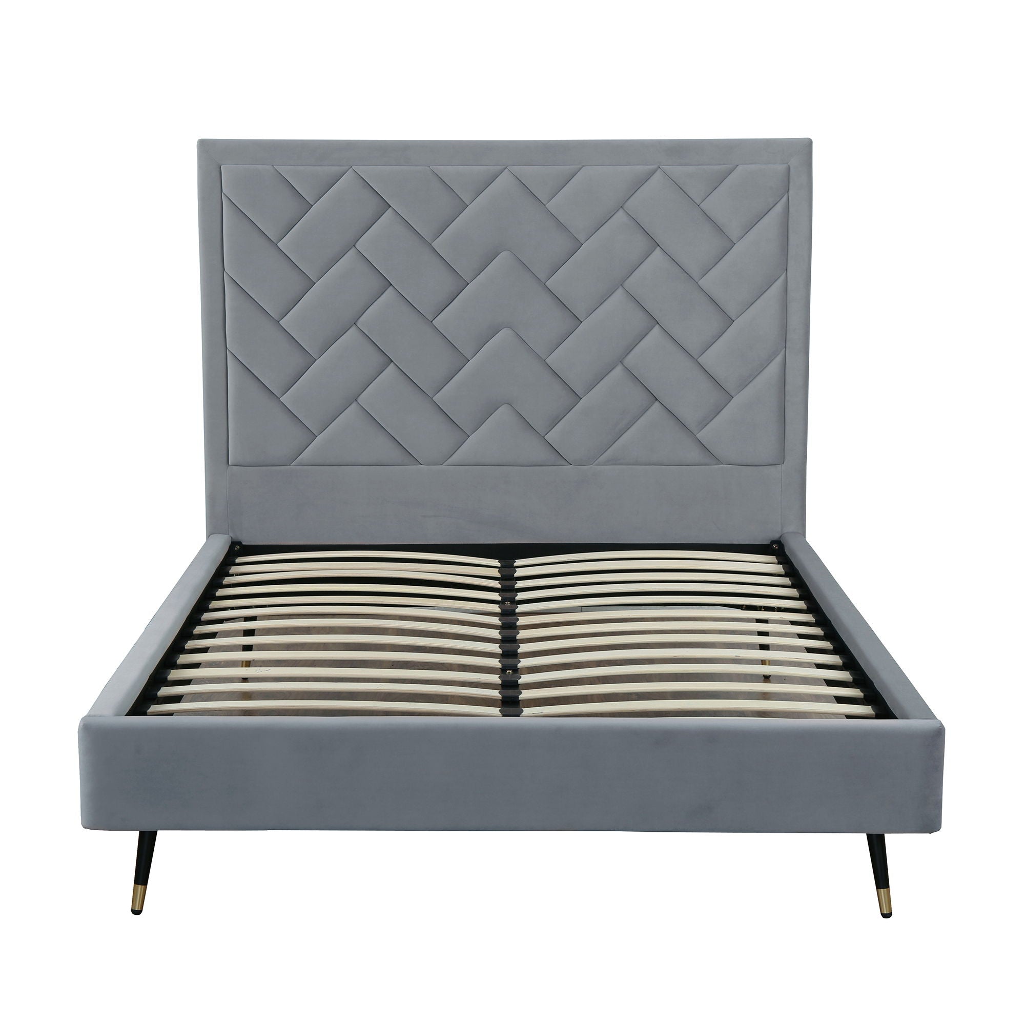 Crosby - Bed With Upholstered Headboard And Slats