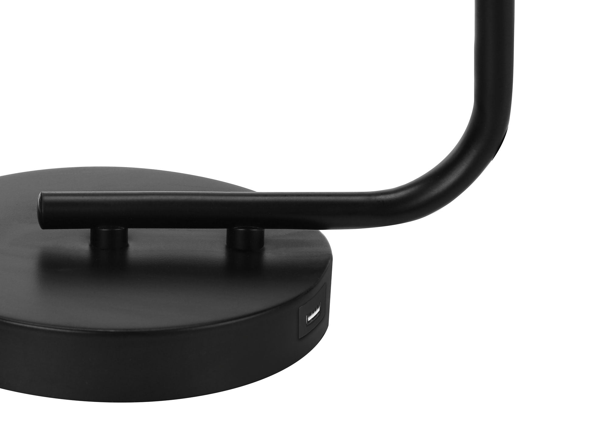 Lighting, Table Lamp, USB Port Included, Glass Shade, Modern - Black - Best Buy Furniture
