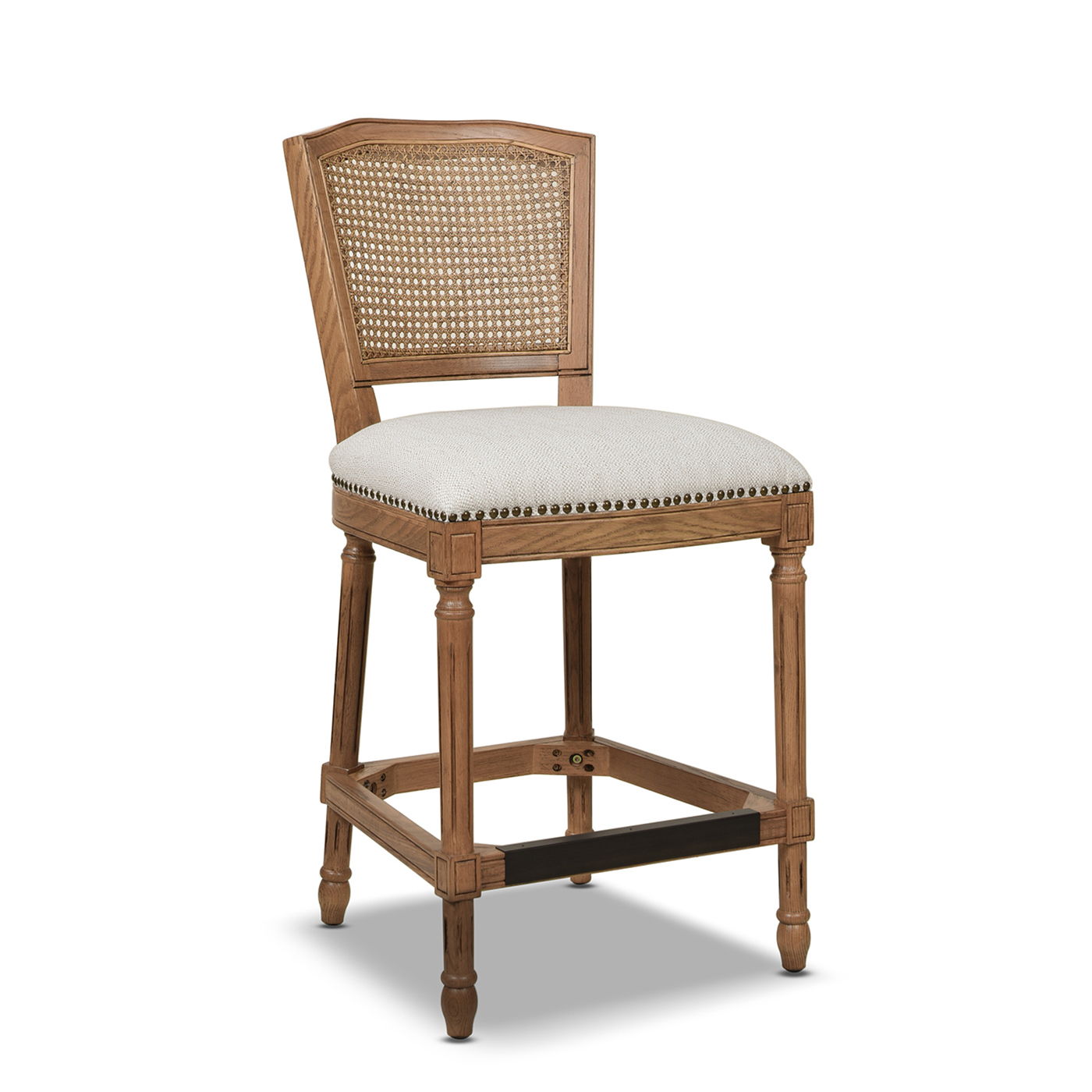 Triomphe - Rattan Wicker High Back Armless Counter Bar Stool - Best Buy Furniture