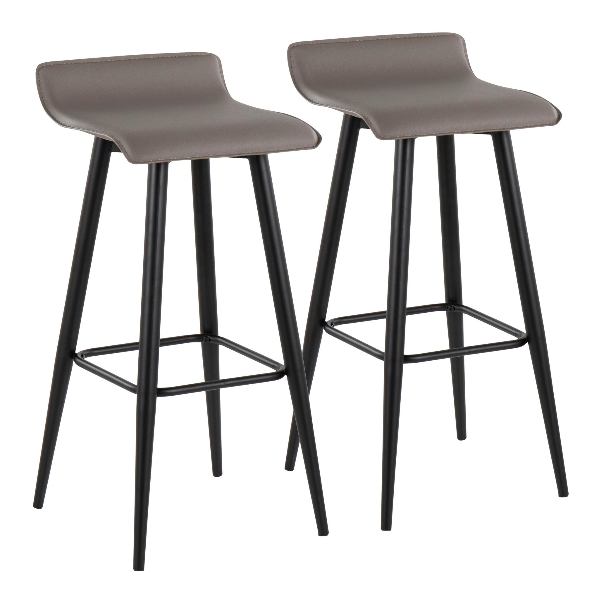 Ale - Contemporary Fixed Height Bar Stool (Set of 2) - Best Buy Furniture